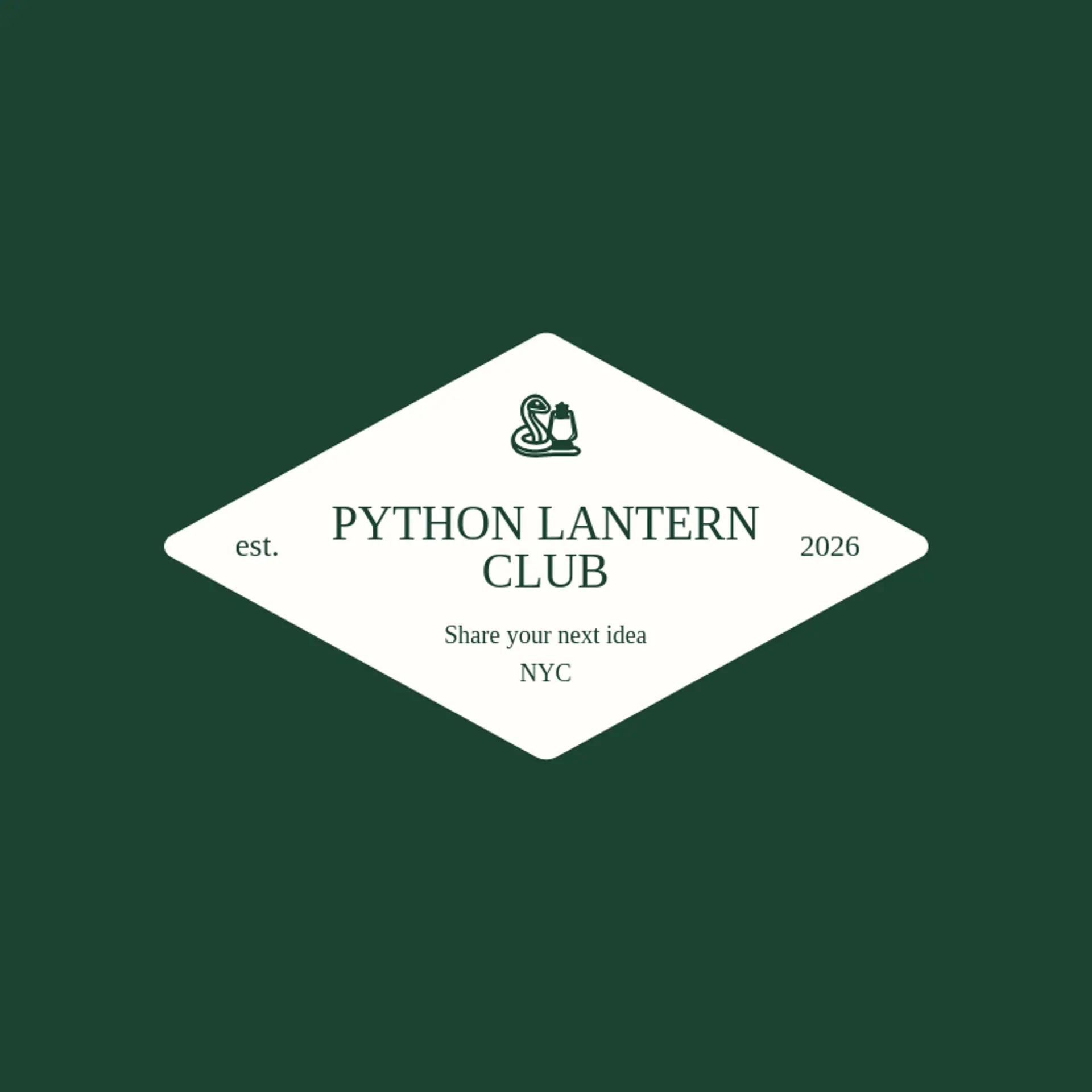 Python Lantern Club logo for python