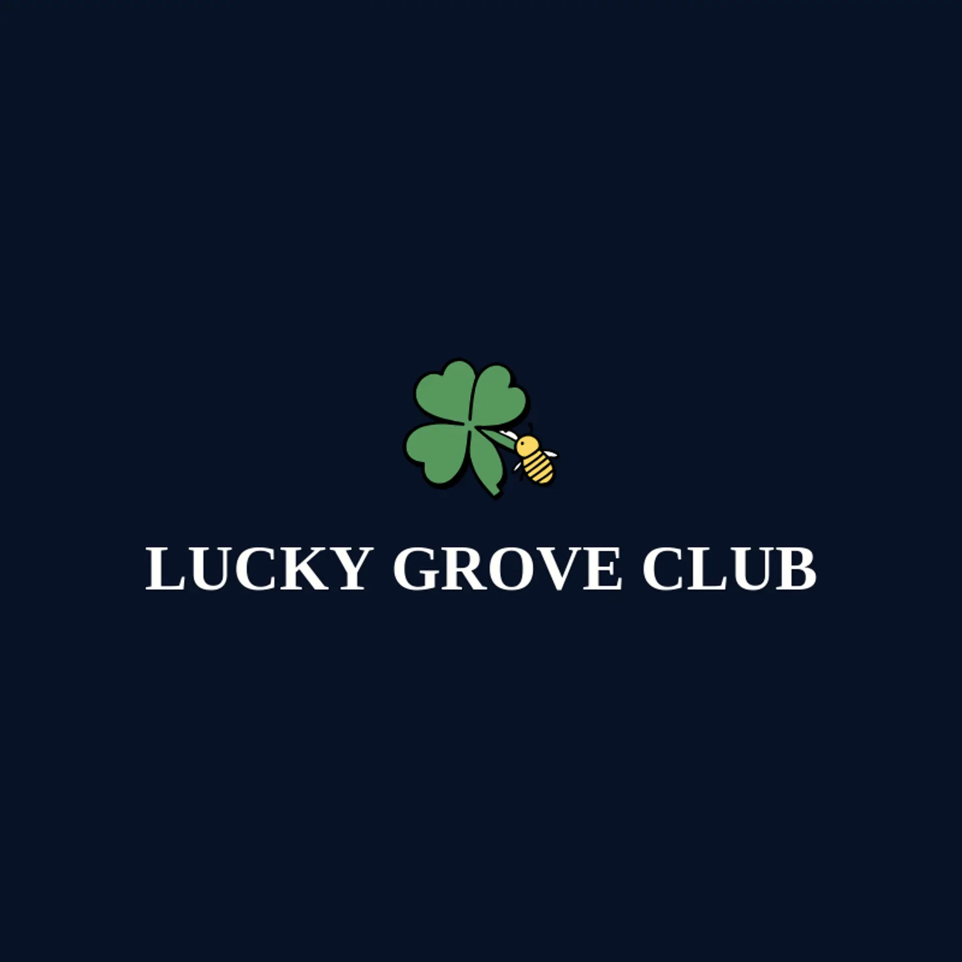 Lucky Grove Club logo for clover