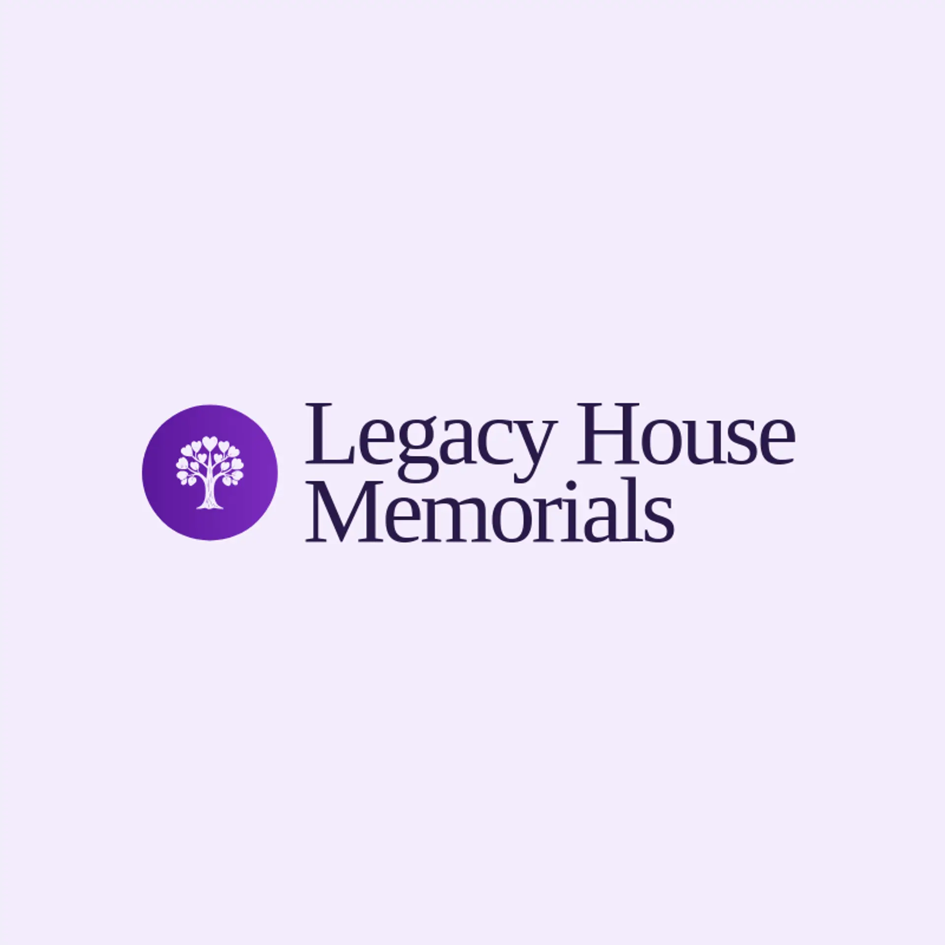 Legacy House Memorials logo for funeral home
