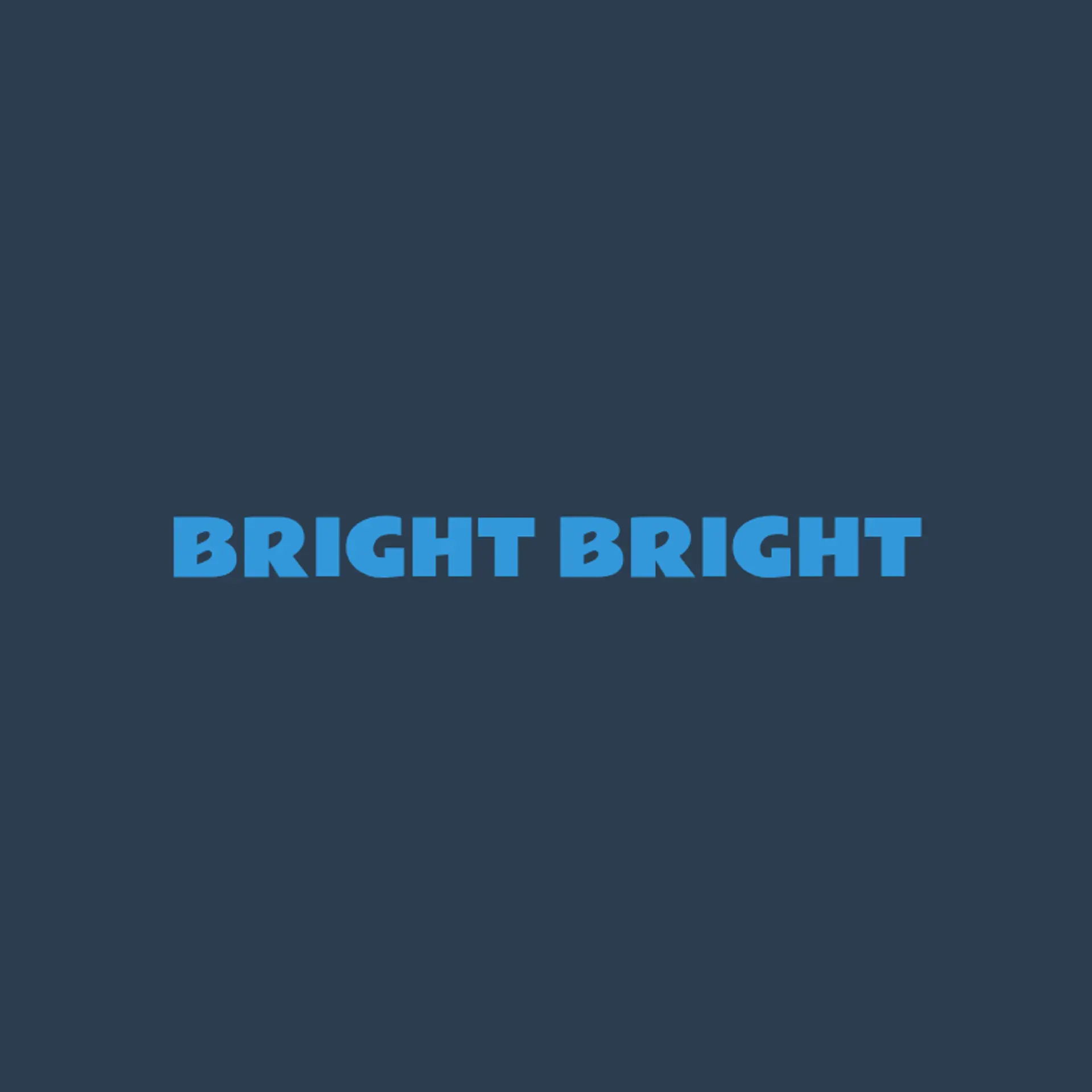Bright Bright logo for cleaning company