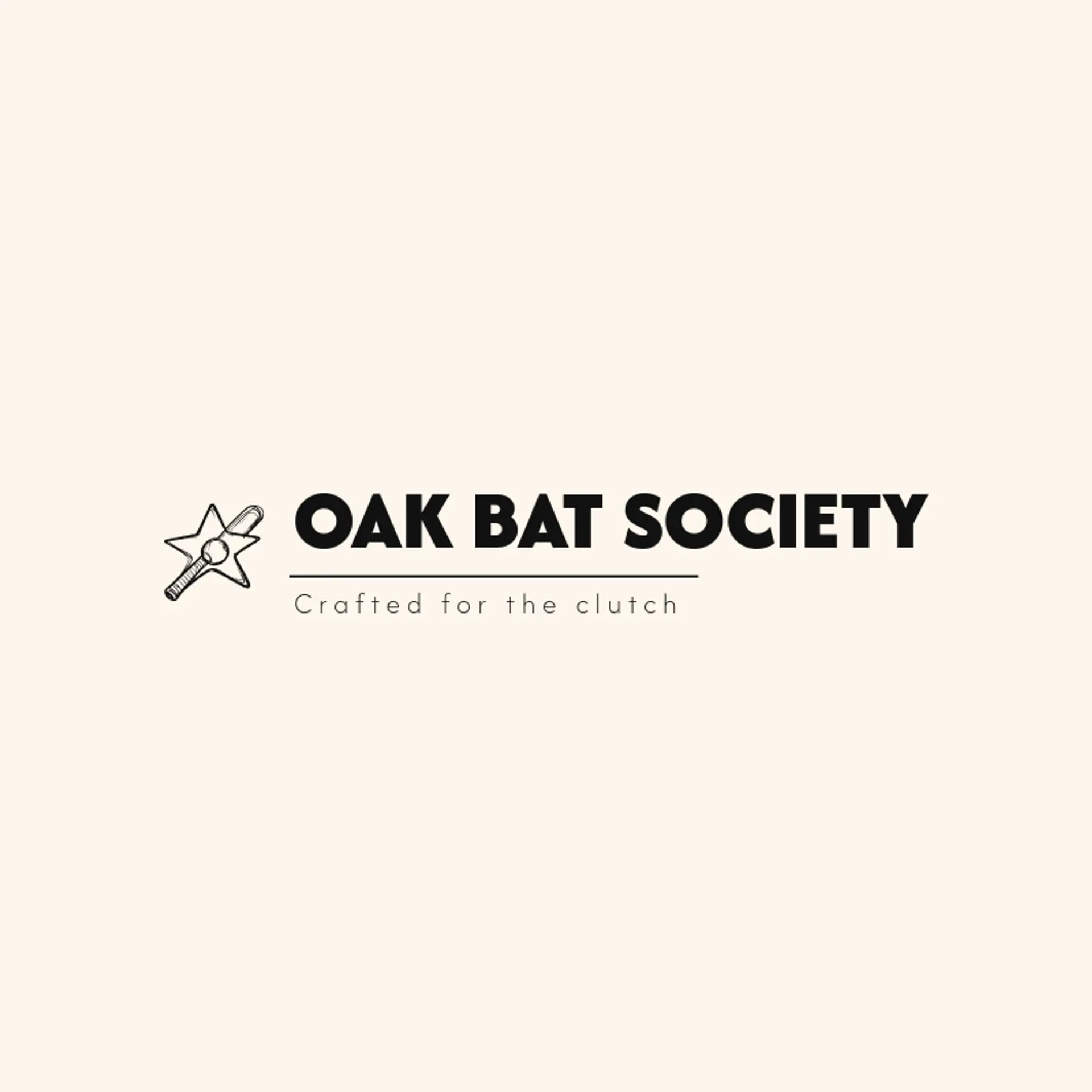 Oak Bat Society logo for baseball hat