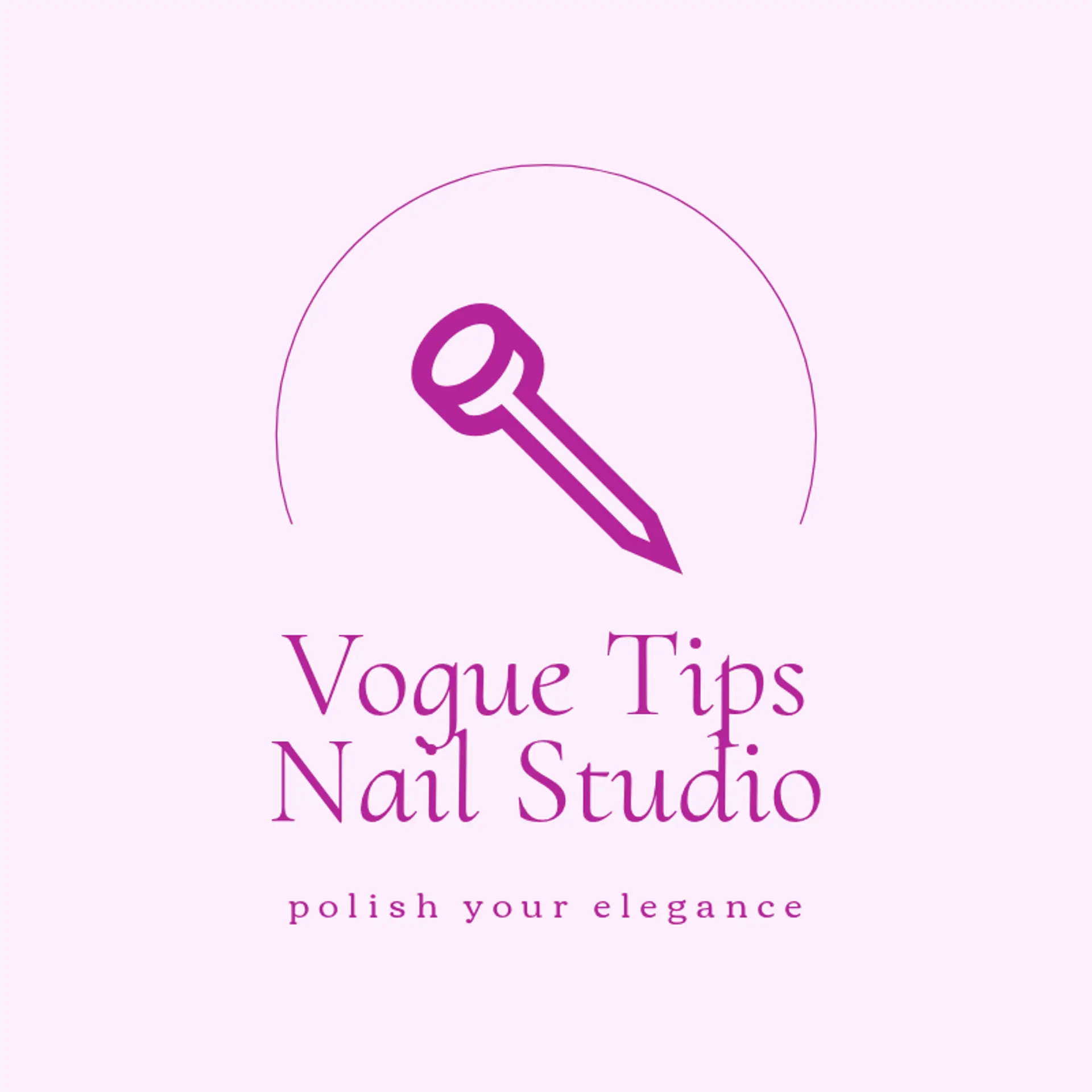 Vogue Tips Nail Studio logo for nail salon