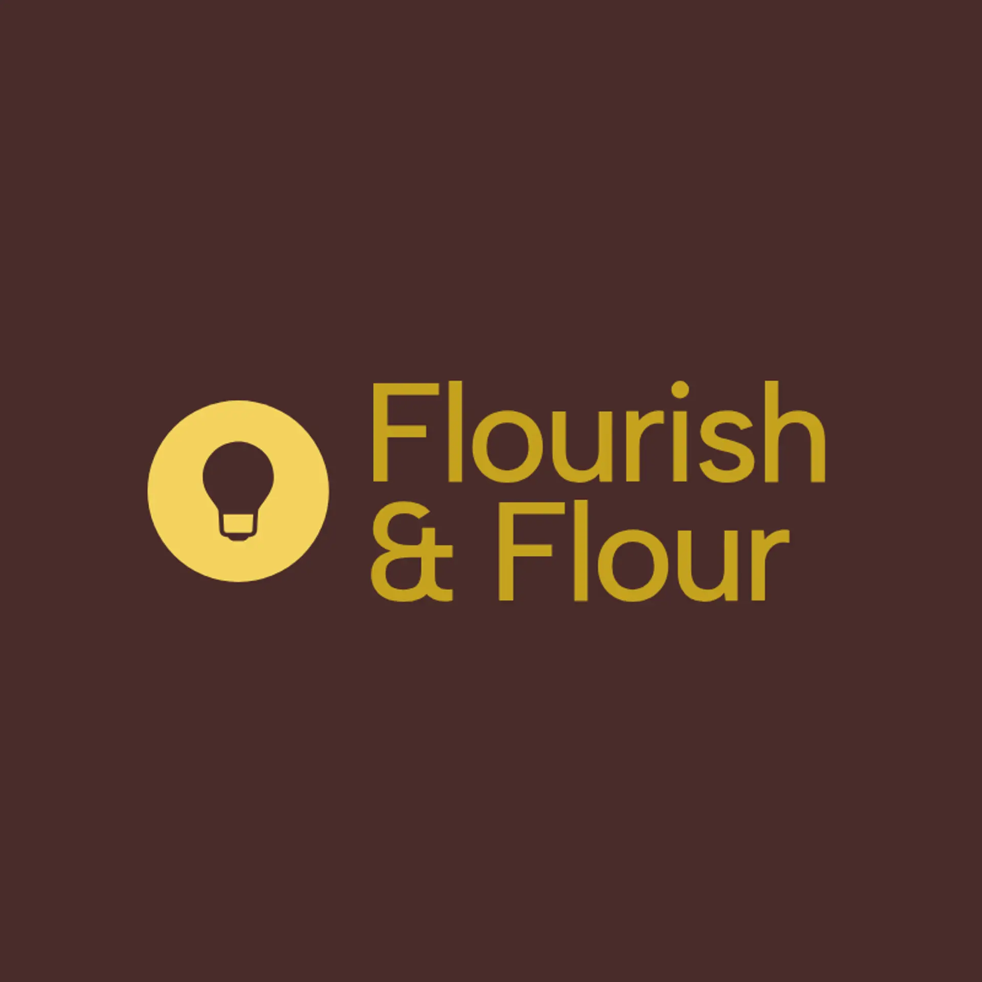 Flourish & Flour logo for creative bakery