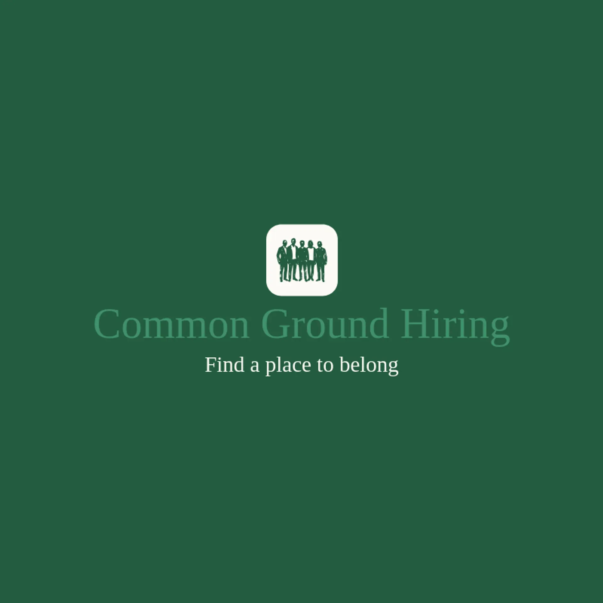 Common Ground Hiring logo for human resources