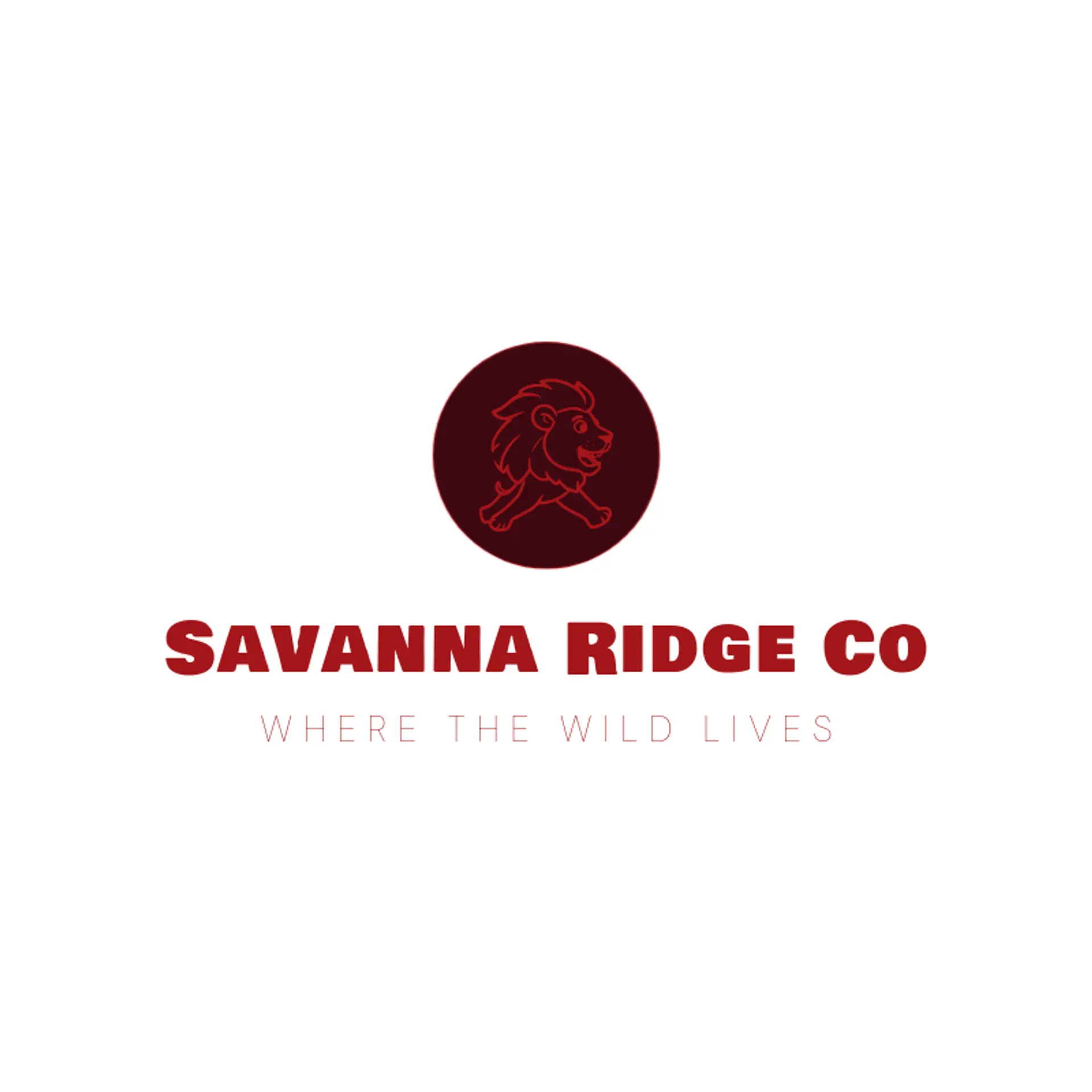 Savanna Ridge Co logo for lion