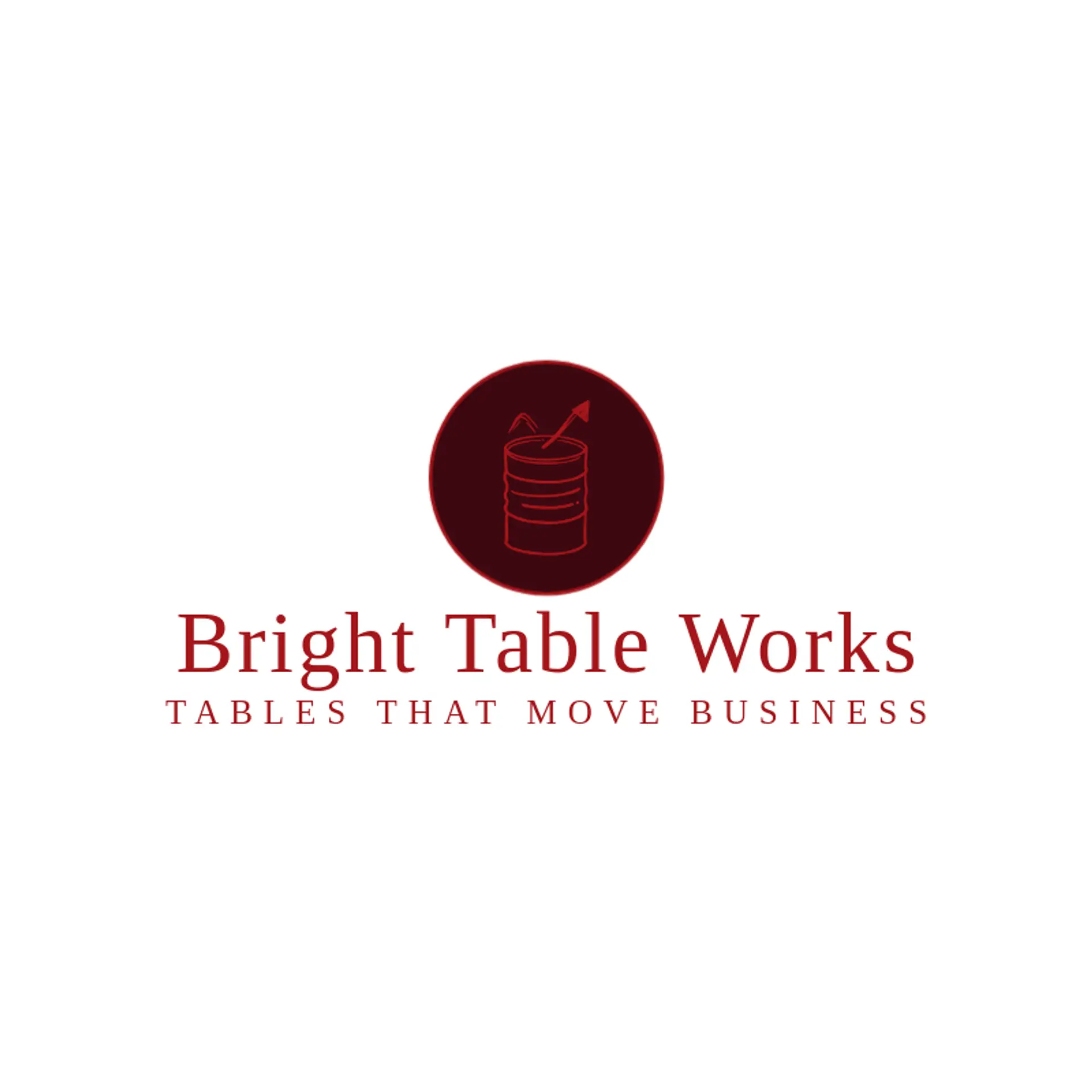 Bright Table Works logo for database