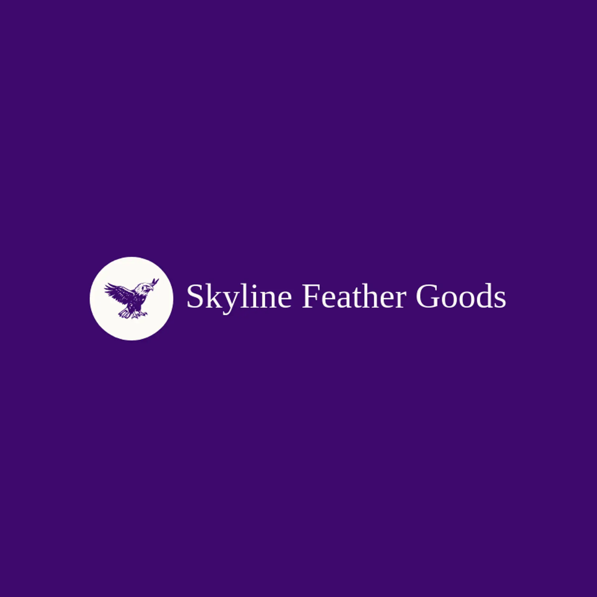 Skyline Feather Goods logo for american eagle