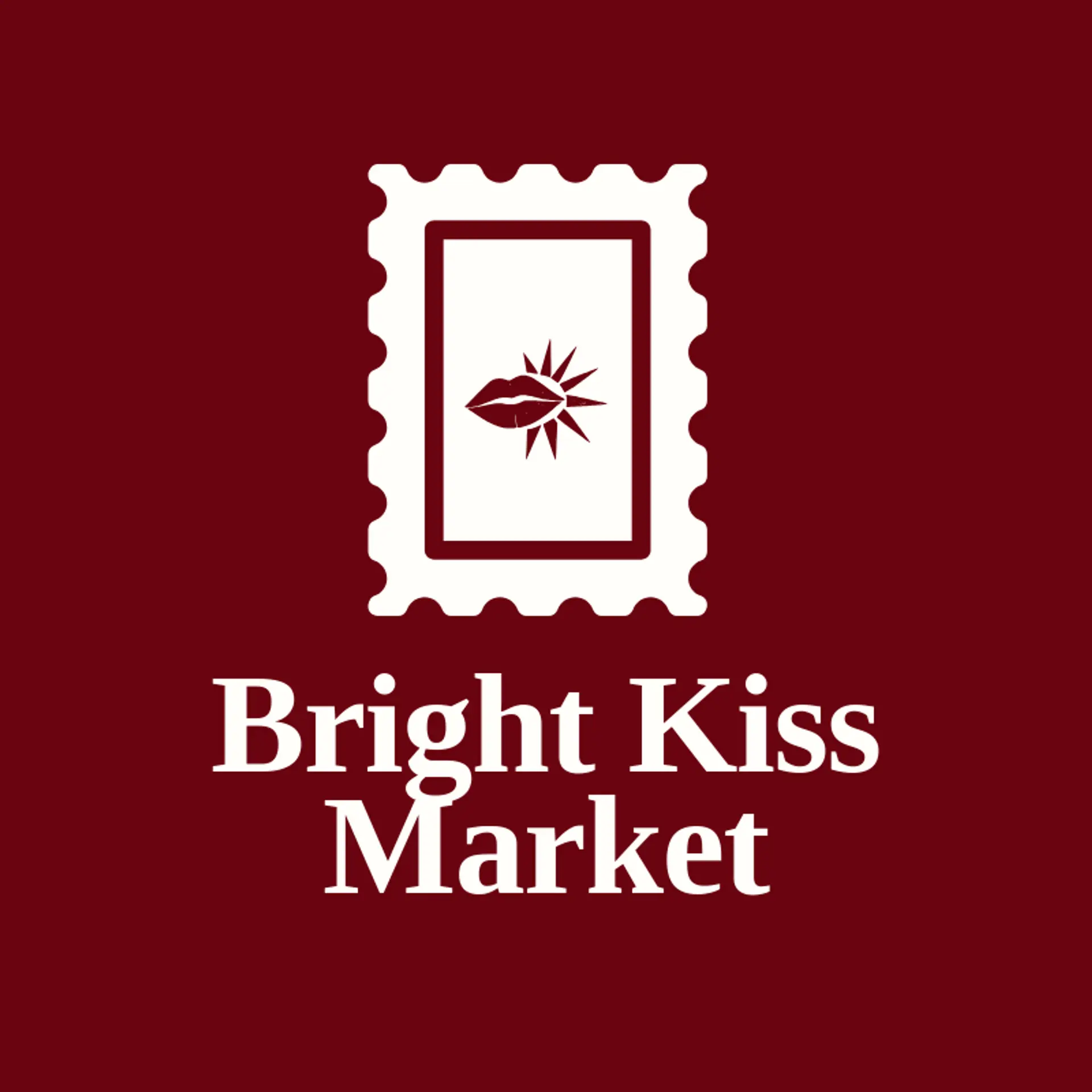 Bright Kiss Market logo for lips