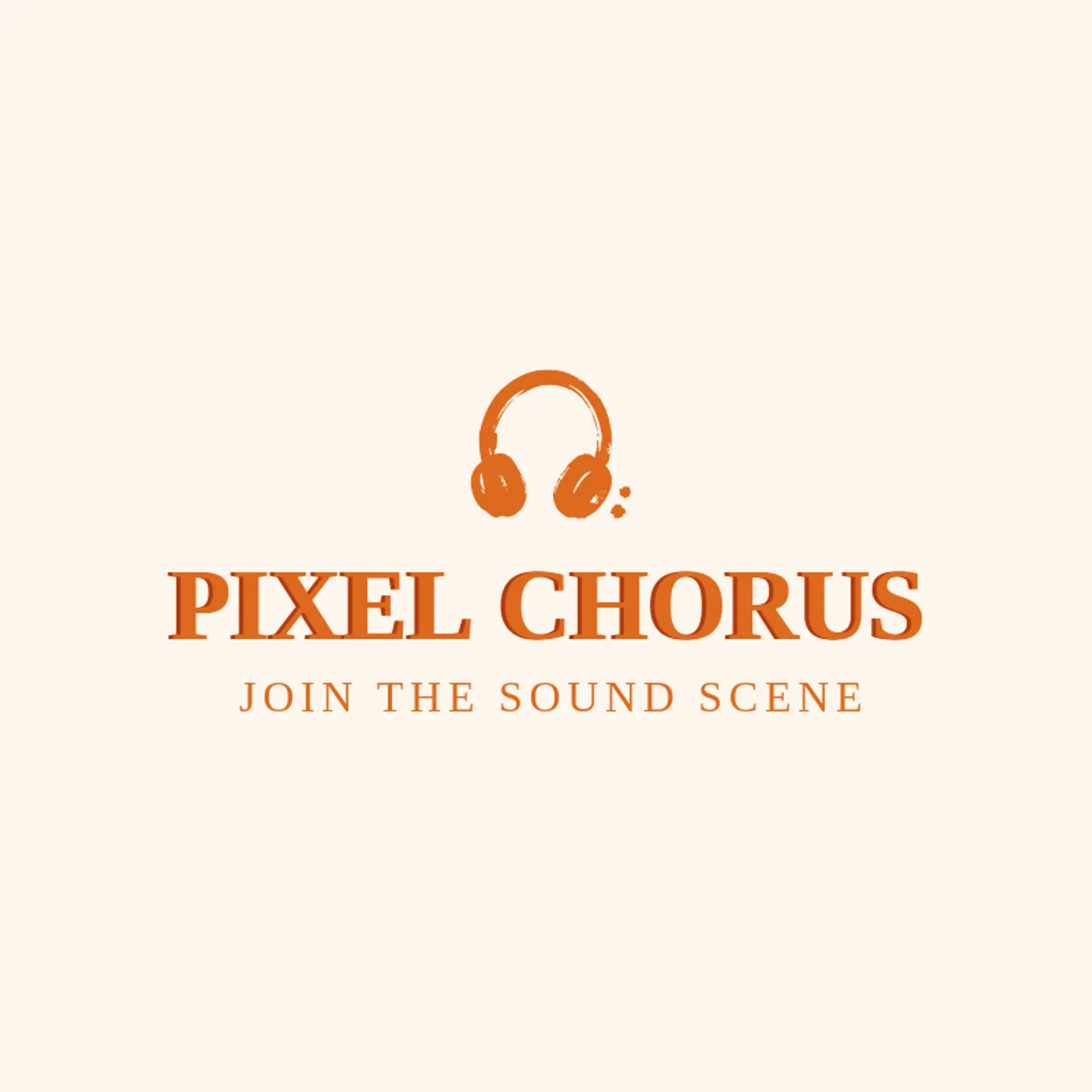 Pixel Chorus logo for headphone