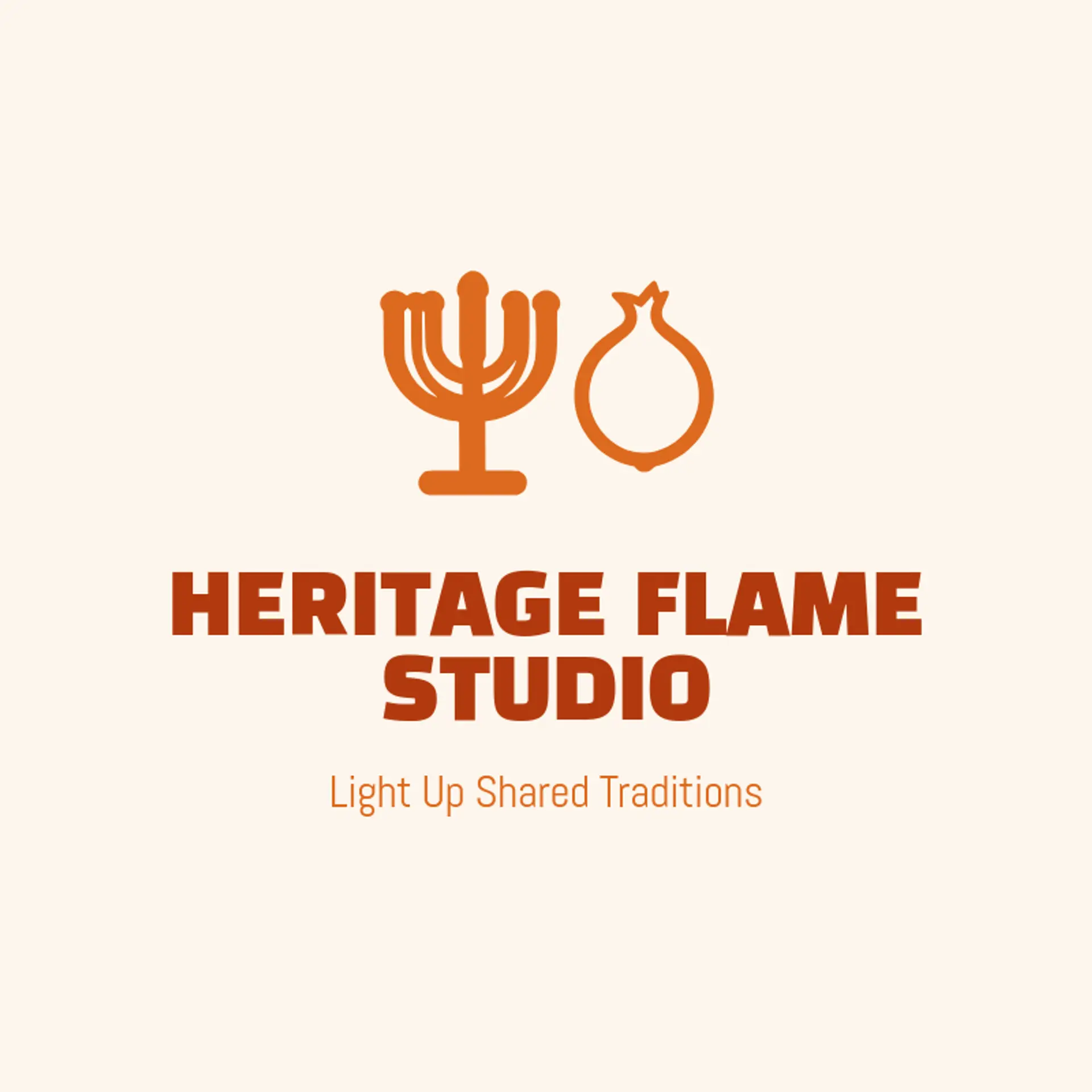 Heritage Flame Studio logo for jewish