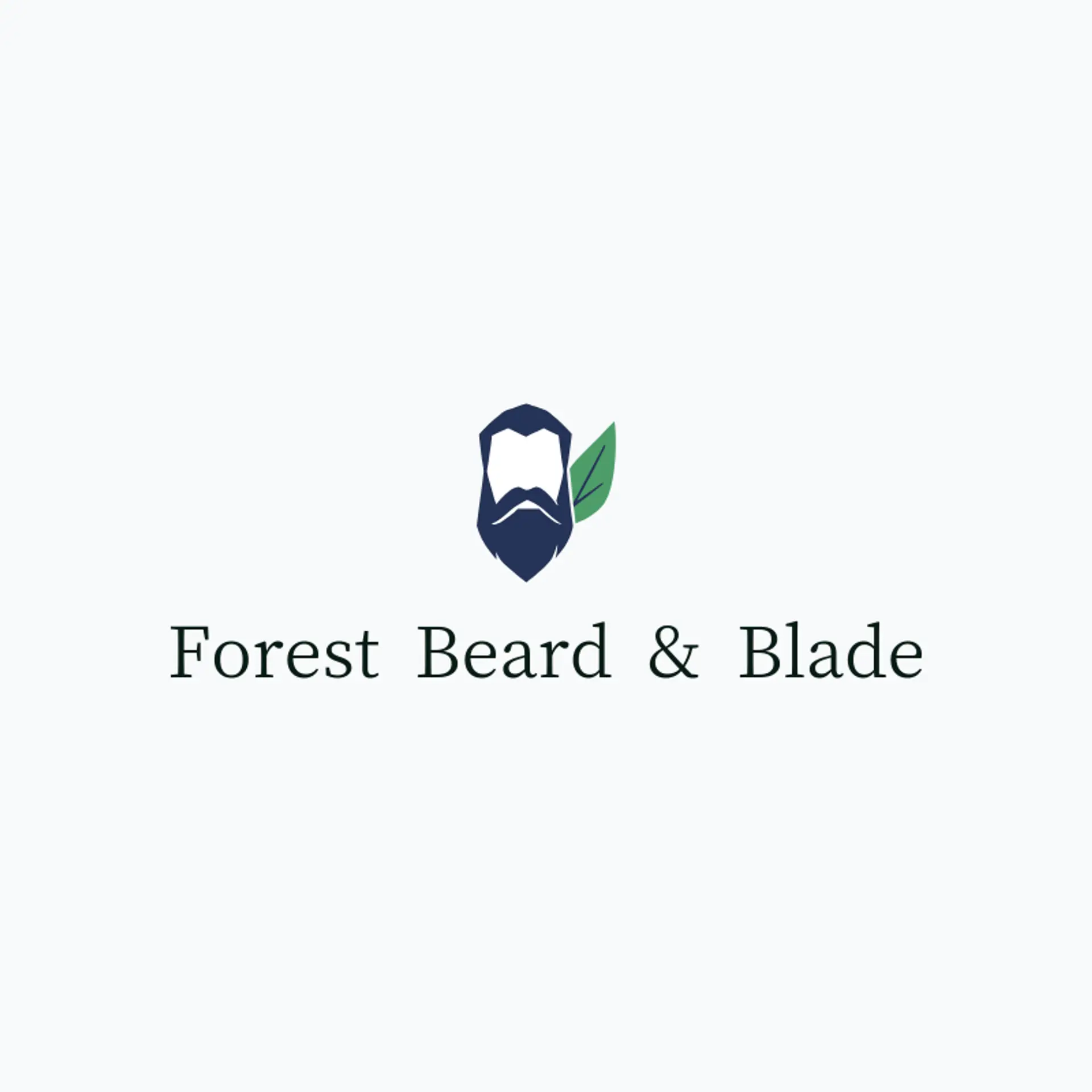 Forest Beard & Blade logo for men salon