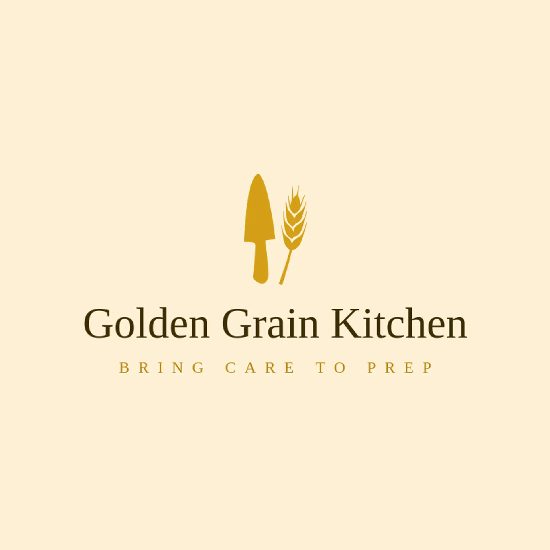 Golden Grain Kitchen logo for knife