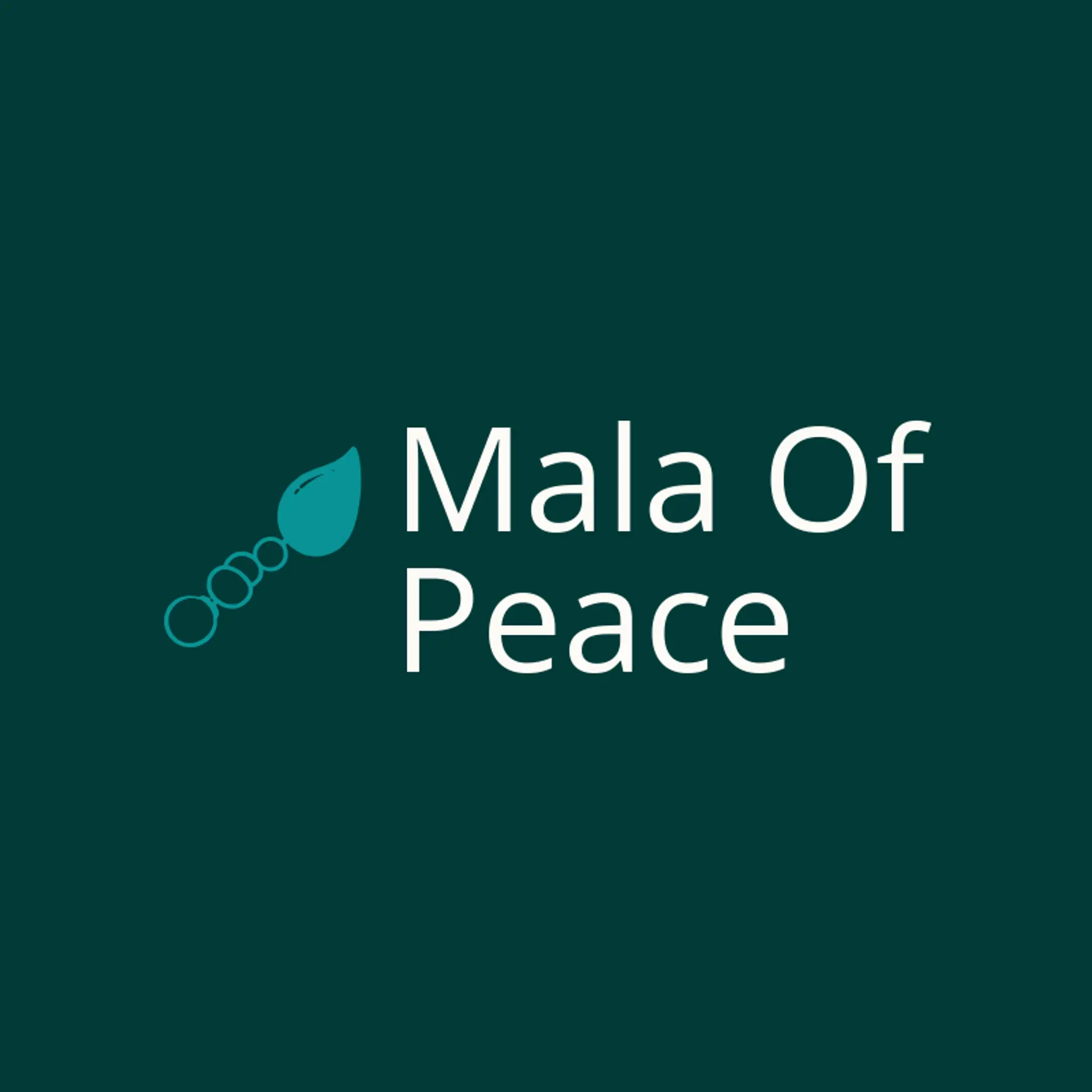 Mala of Peace logo for buddhism