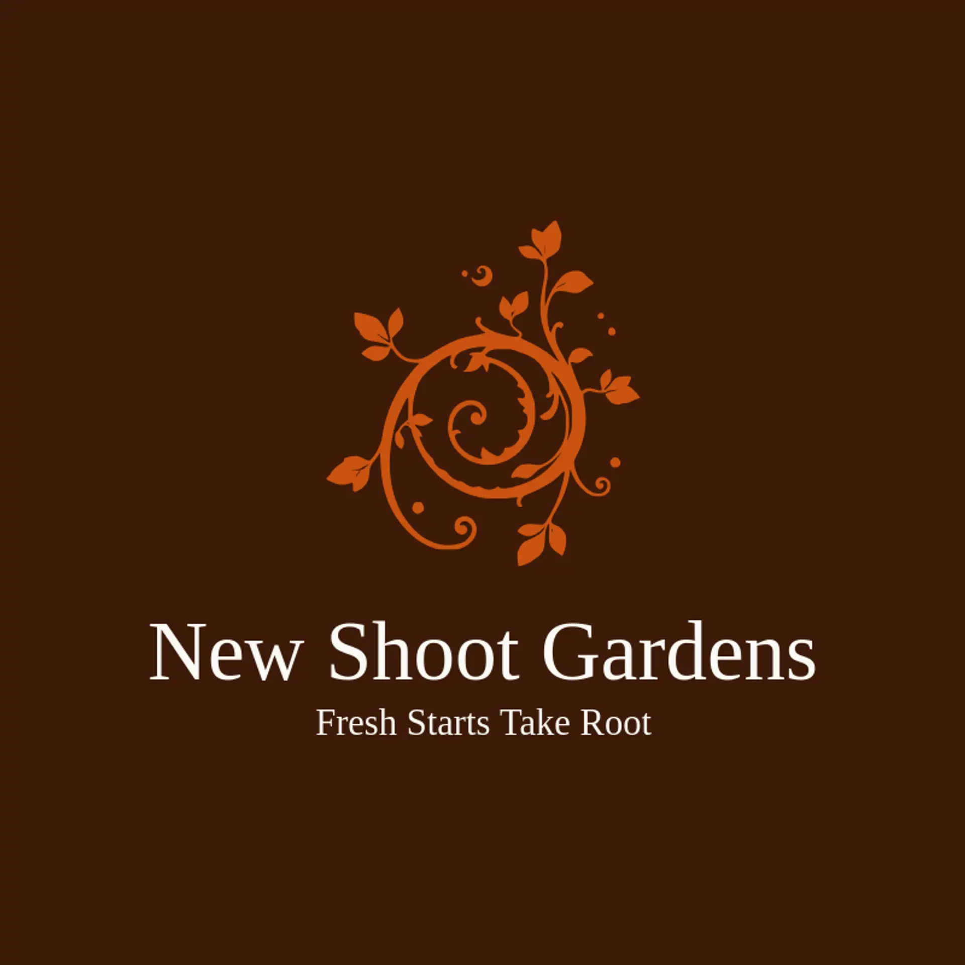 New Shoot Gardens logo for vine