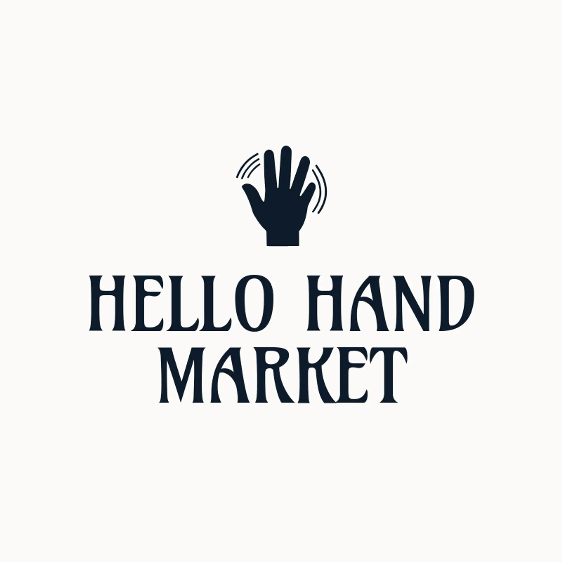 Hello Hand Market logo for hand