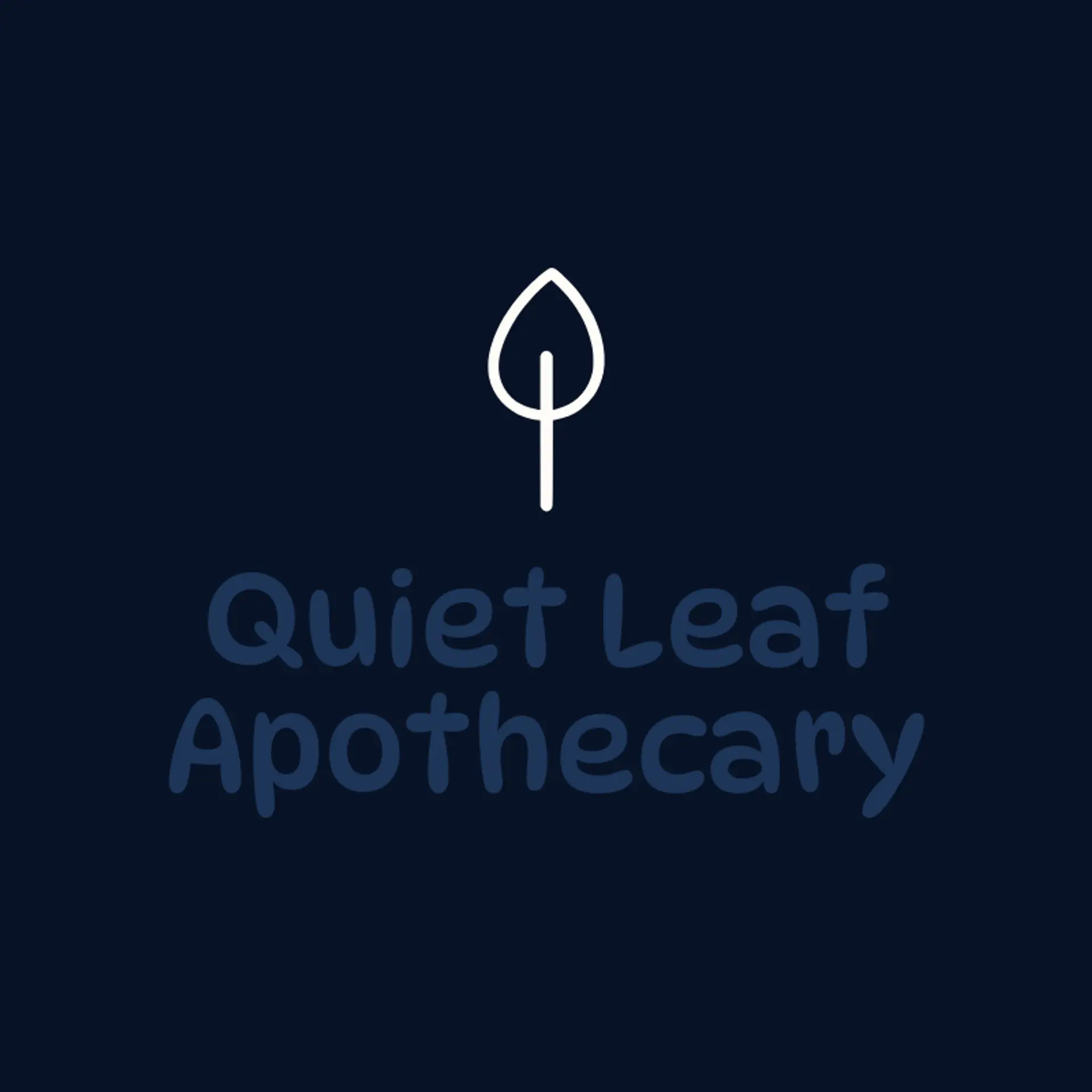 Quiet Leaf Apothecary logo for leaf