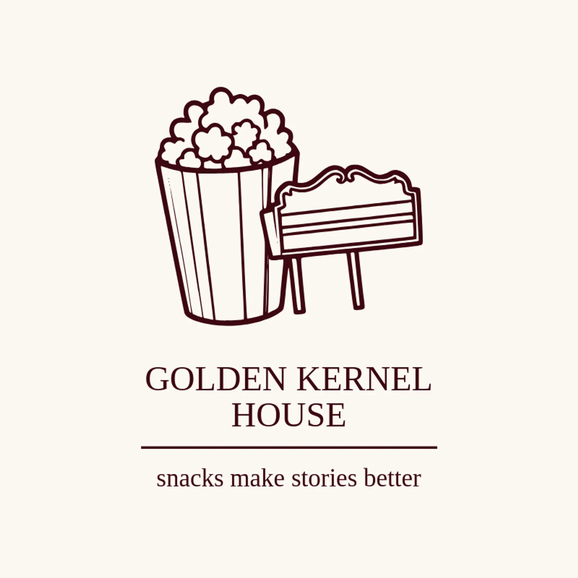 Golden Kernel House logo for movie theater