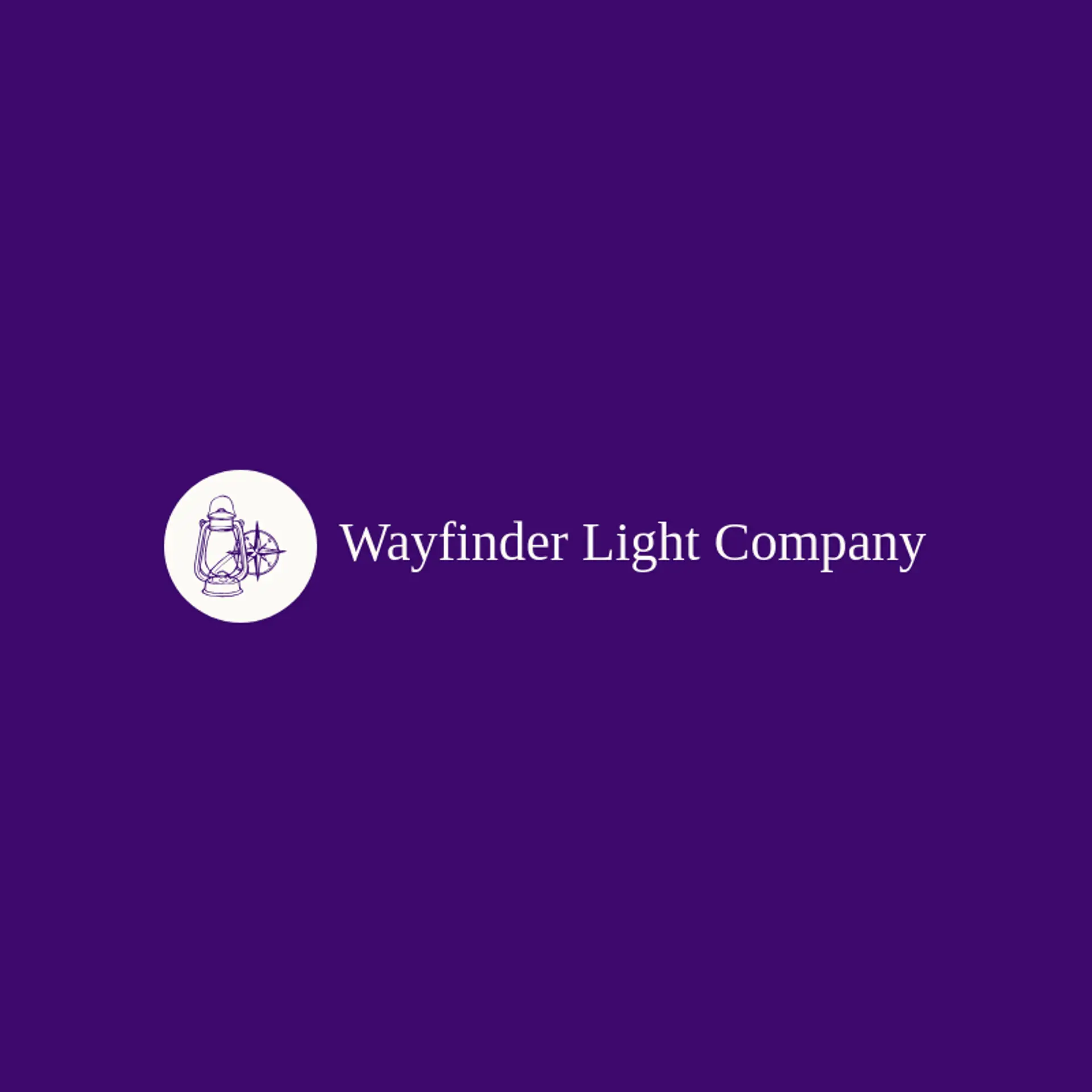 Wayfinder Light Company logo for lantern