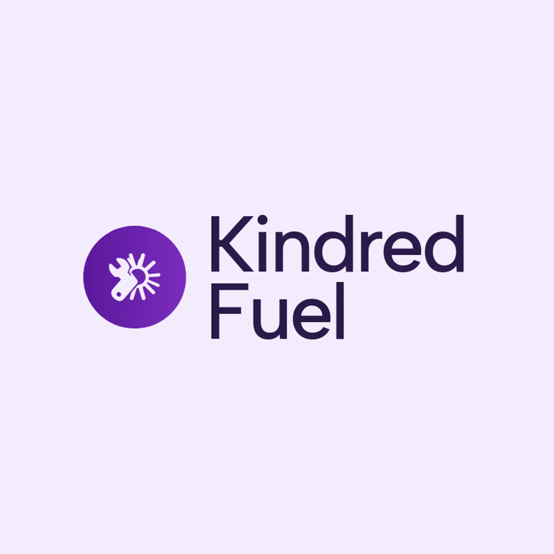 Kindred Fuel logo for gas station