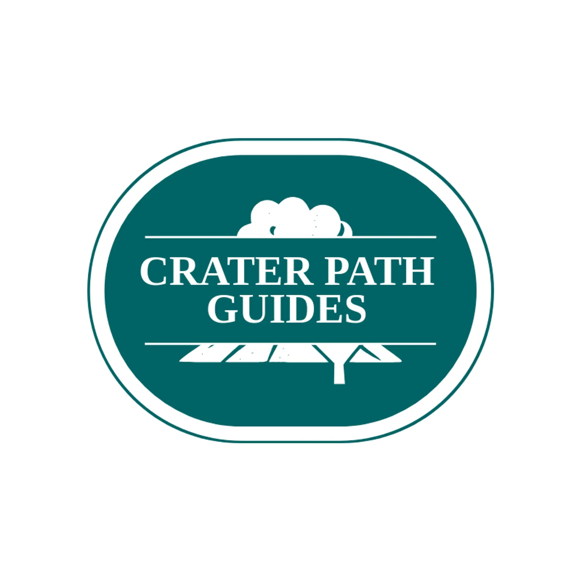 Crater Path Guides logo for volcano