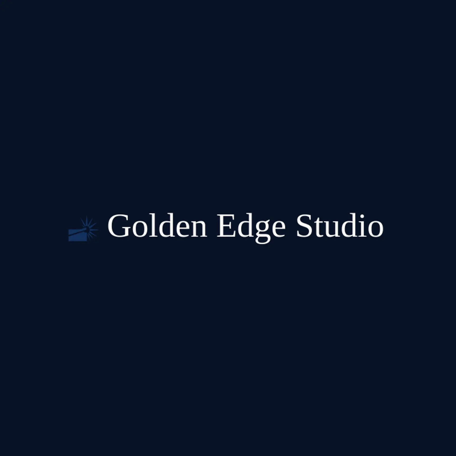 Golden Edge Studio logo for laser engraving