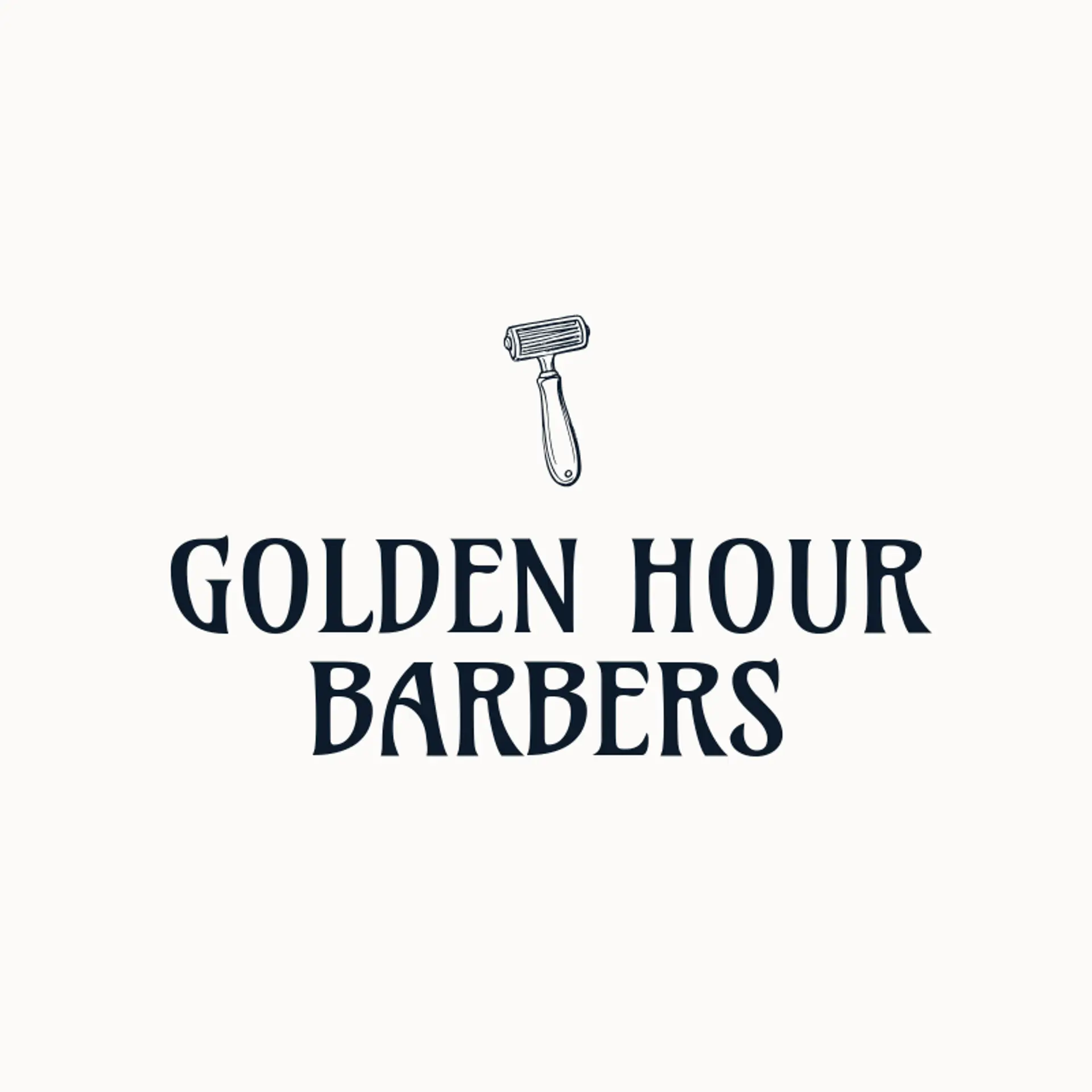 Golden Hour Barbers logo for razor