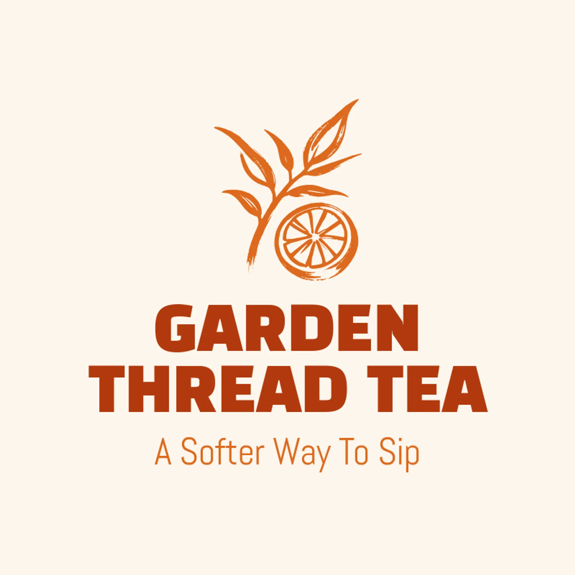 Garden Thread Tea logo for tea shop