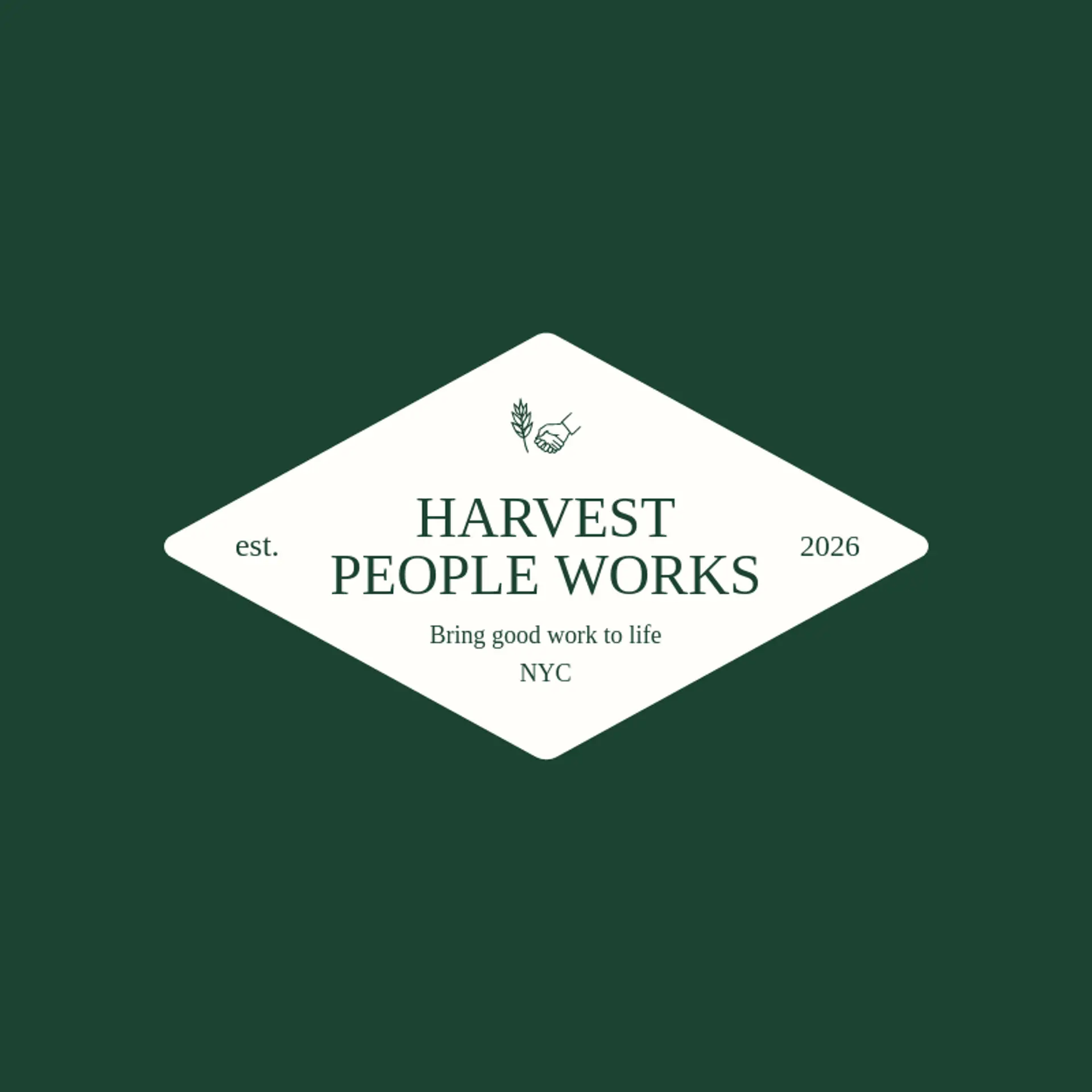 Harvest People Works logo for human resources