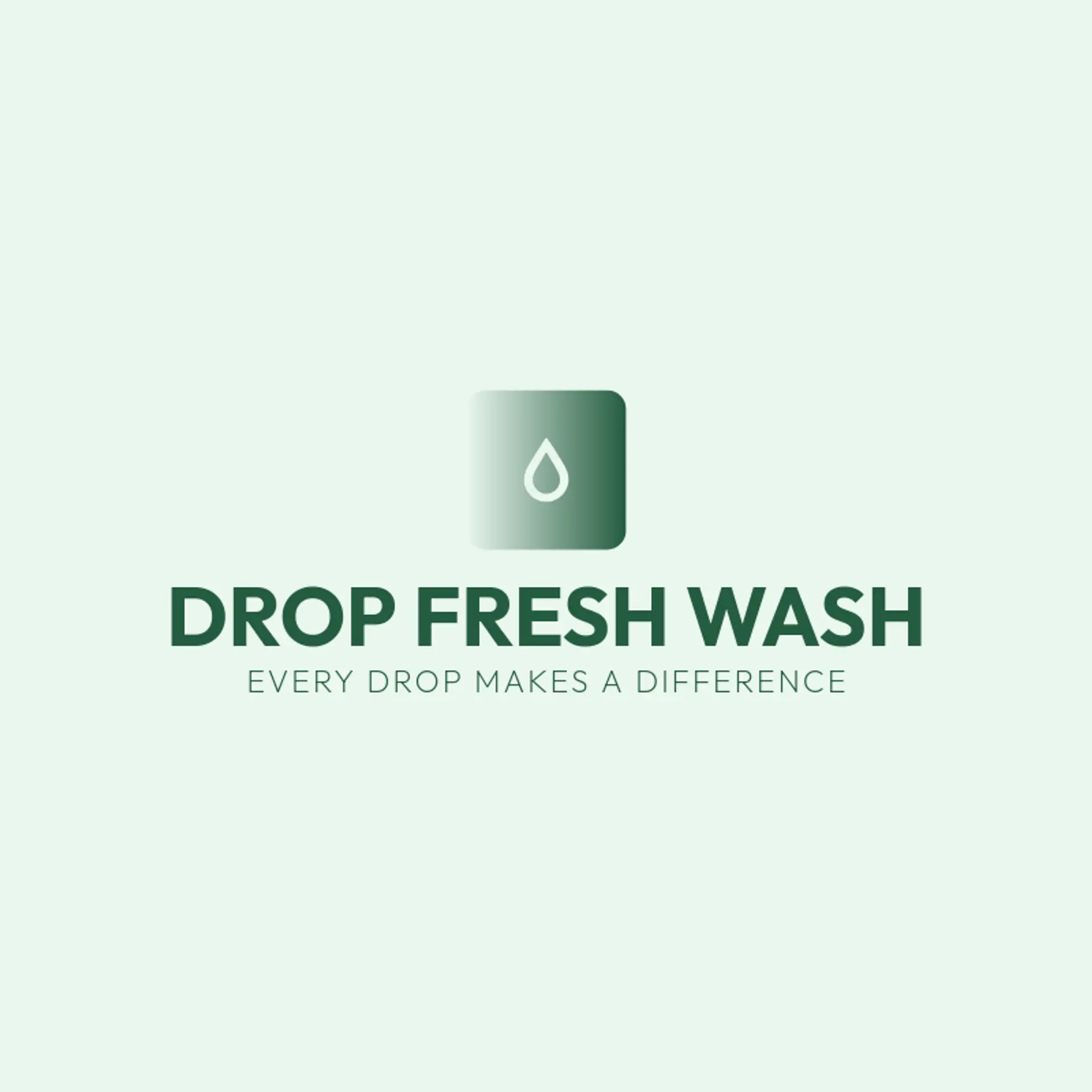 Drop Fresh Wash logo for car wash