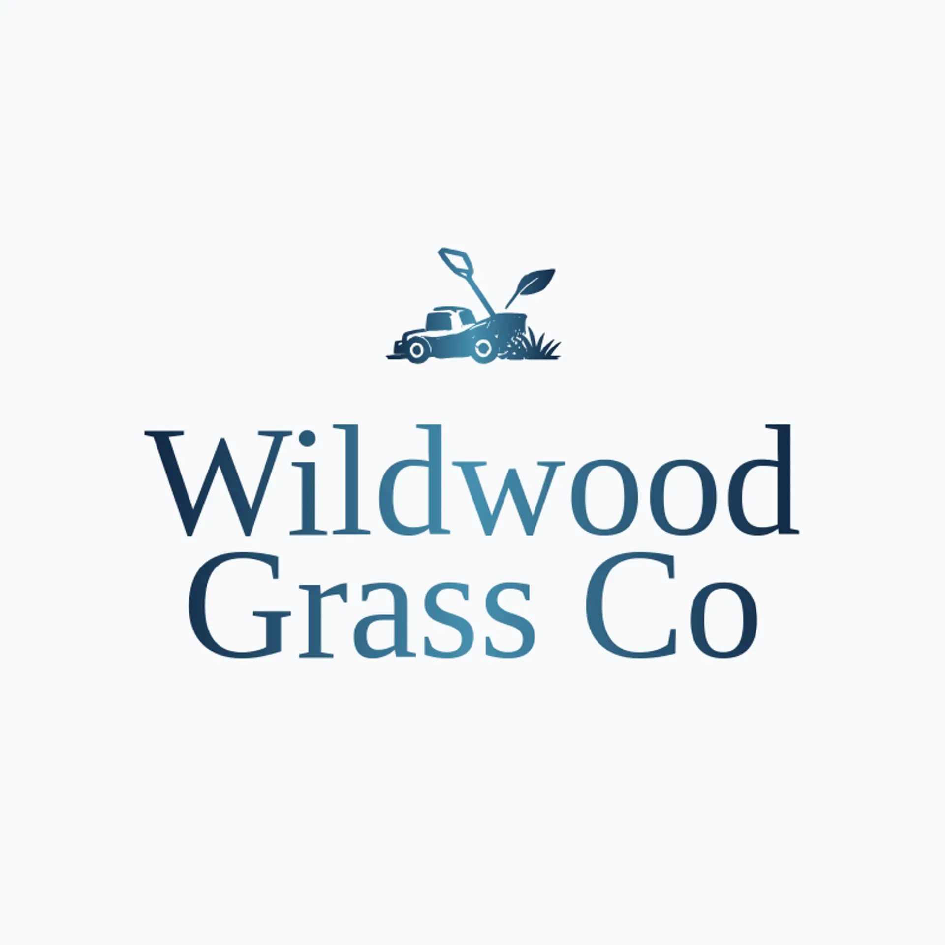 Wildwood Grass Co logo for lawn mowing