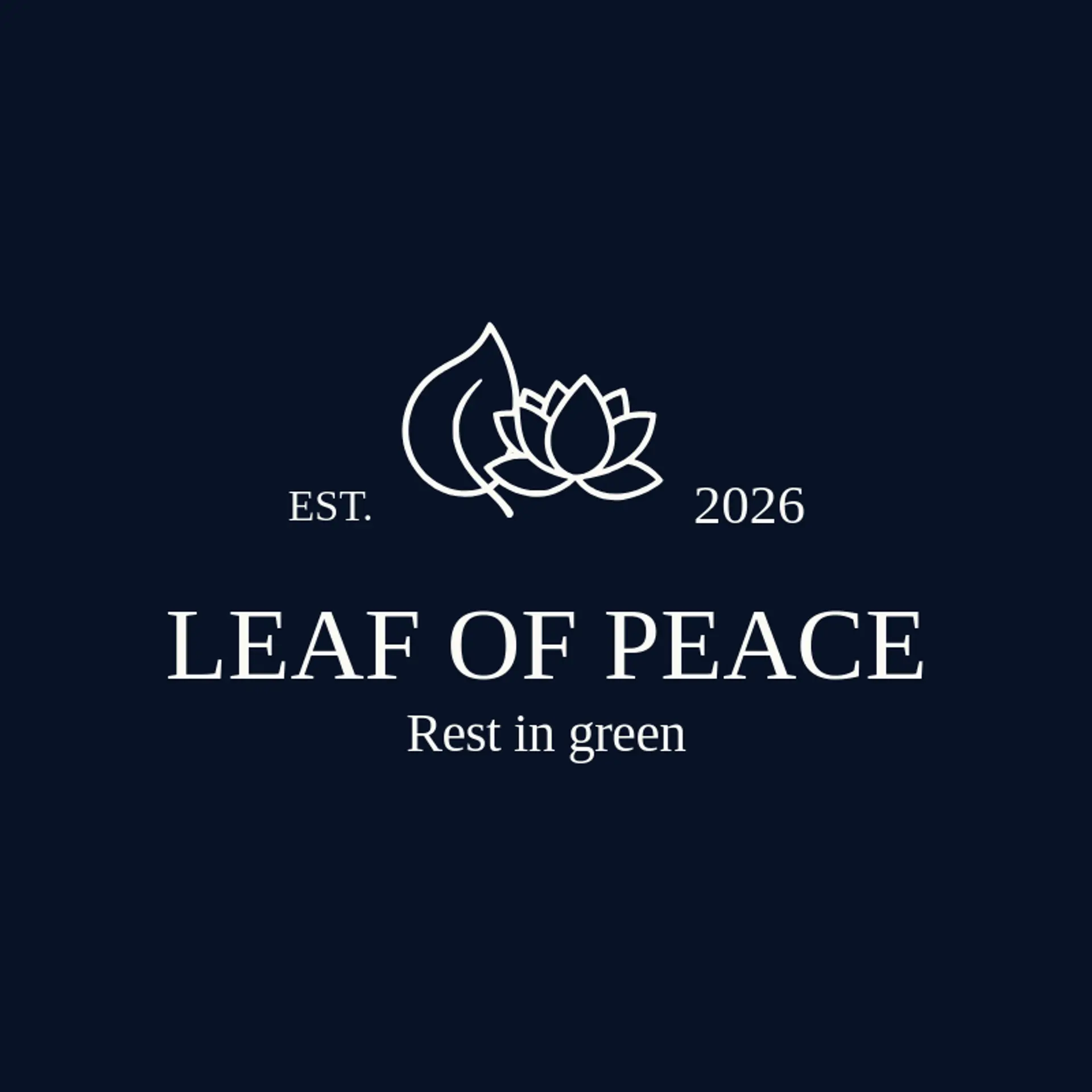 Leaf of Peace logo for buddhism