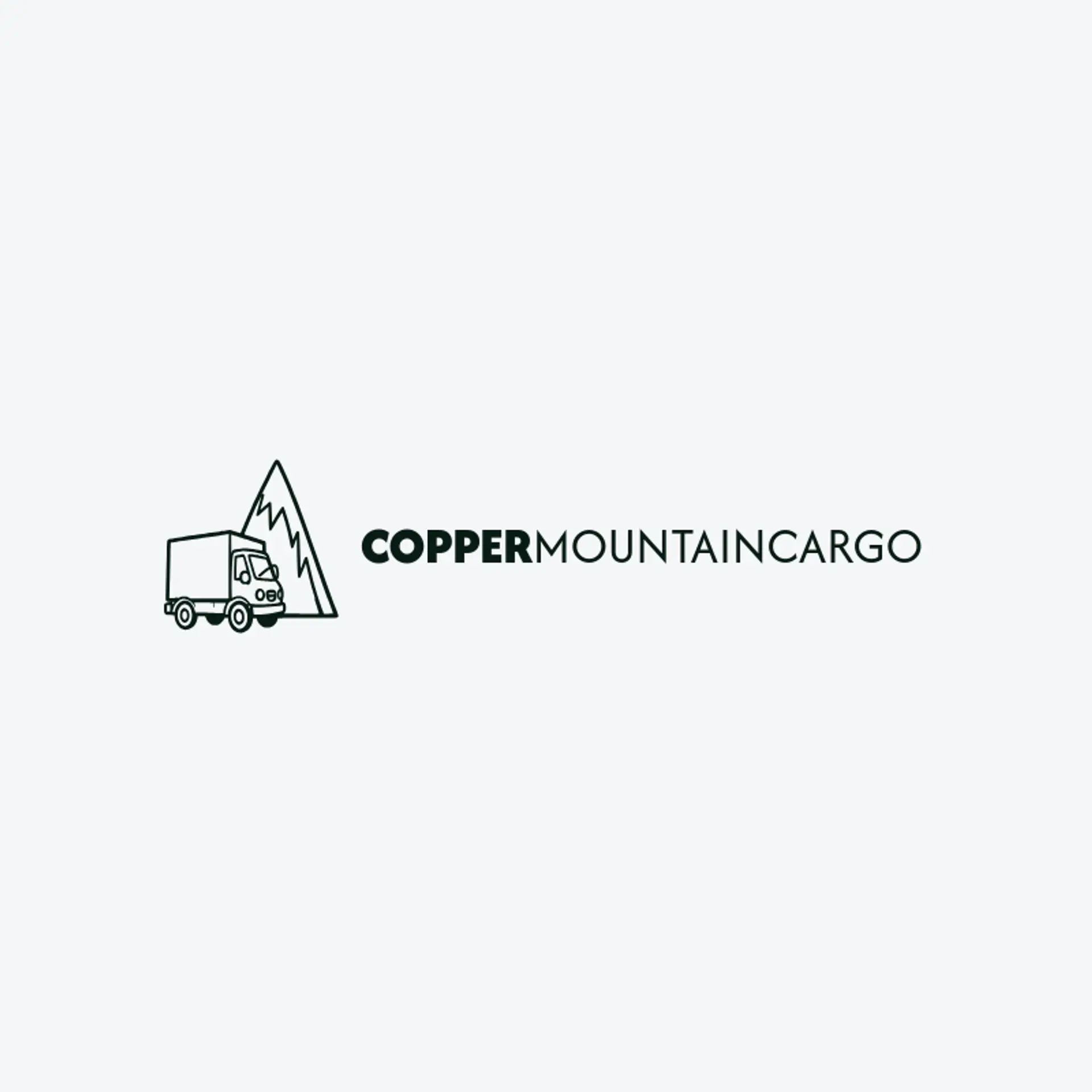 Copper Mountain Cargo logo for truck