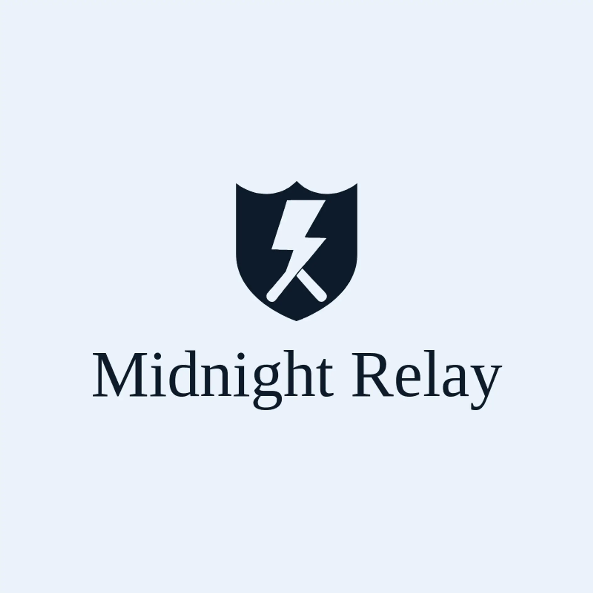 Midnight Relay logo for rock music