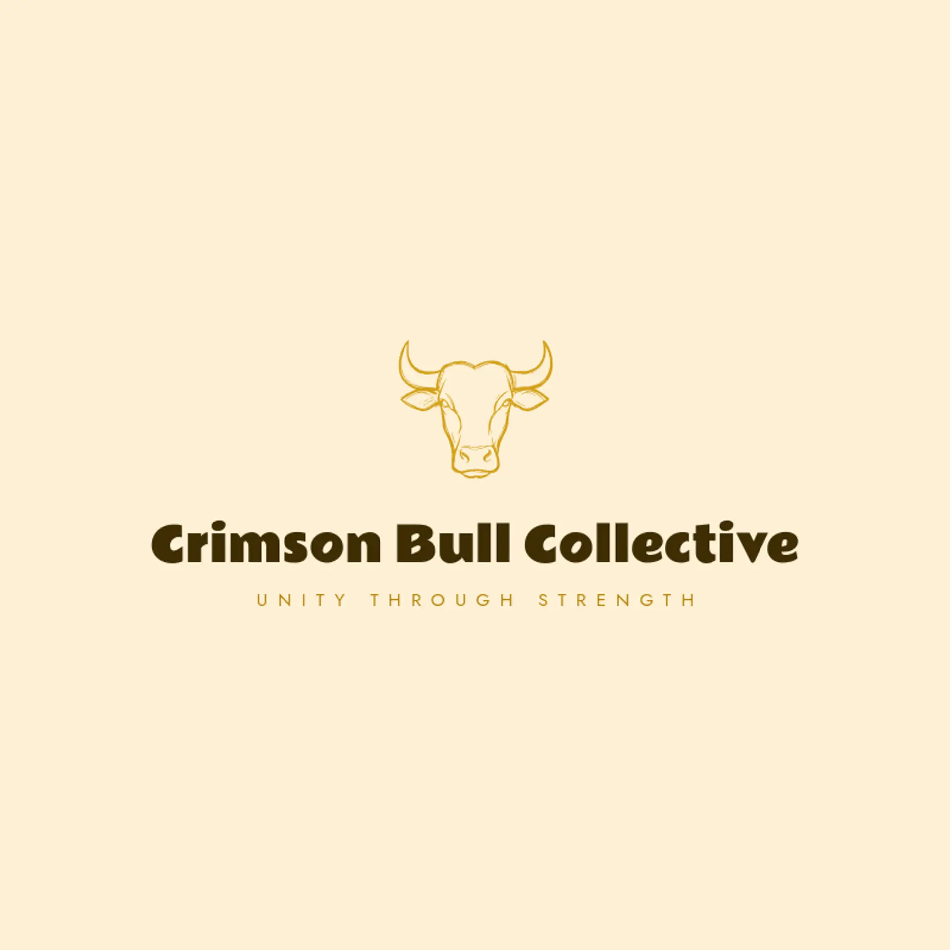 Crimson Bull Collective logo for bull