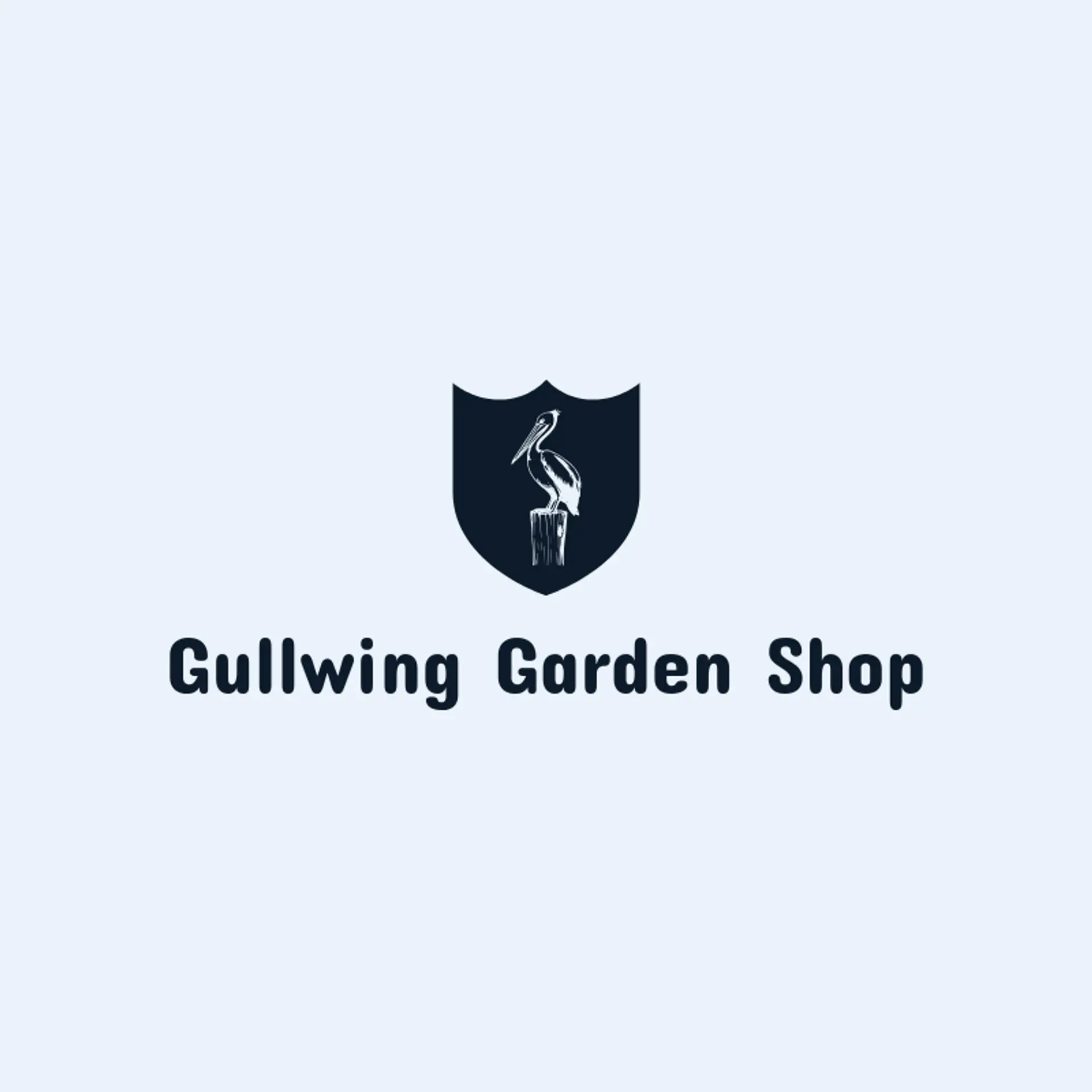 Gullwing Garden Shop logo for pelican
