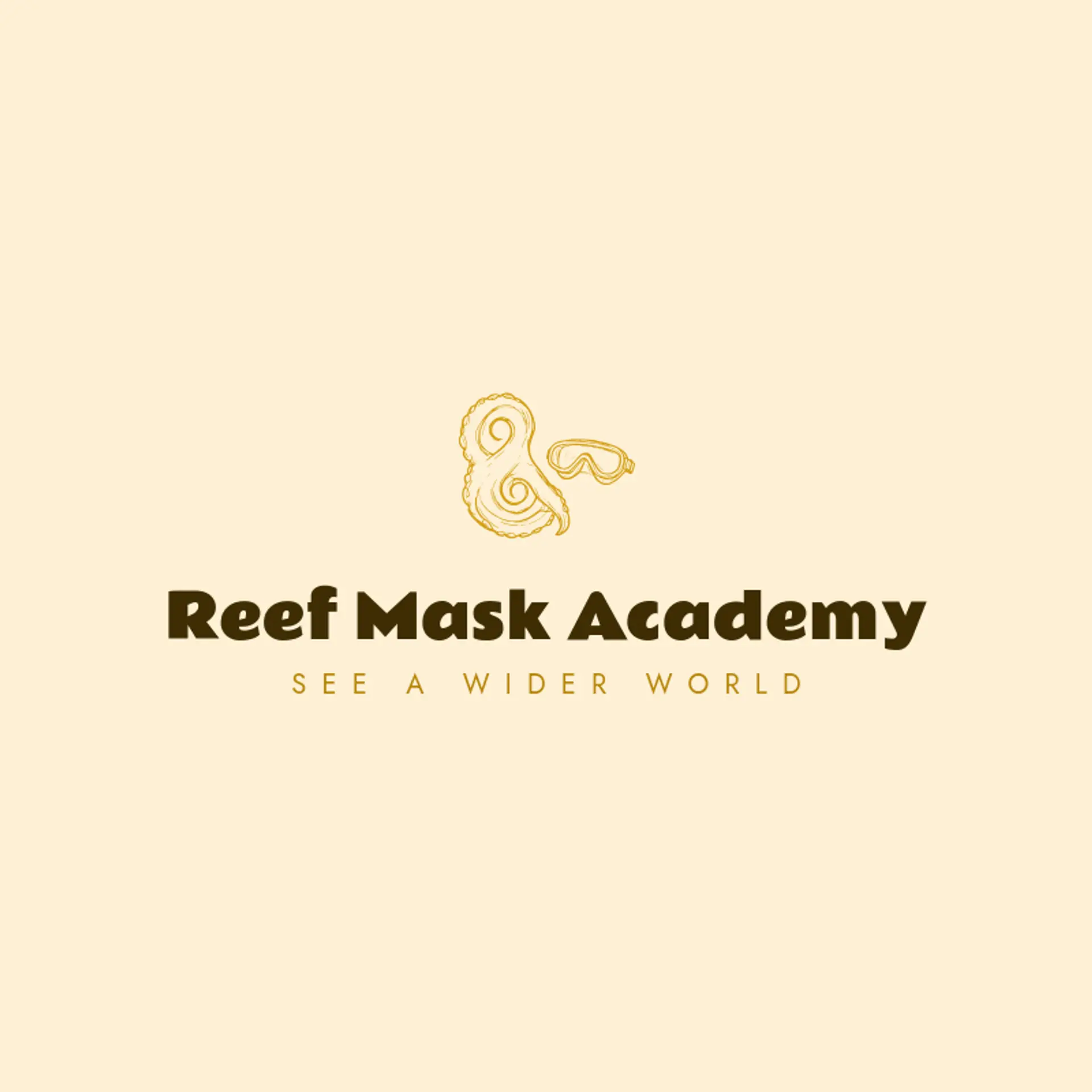 Reef Mask Academy logo for octopus