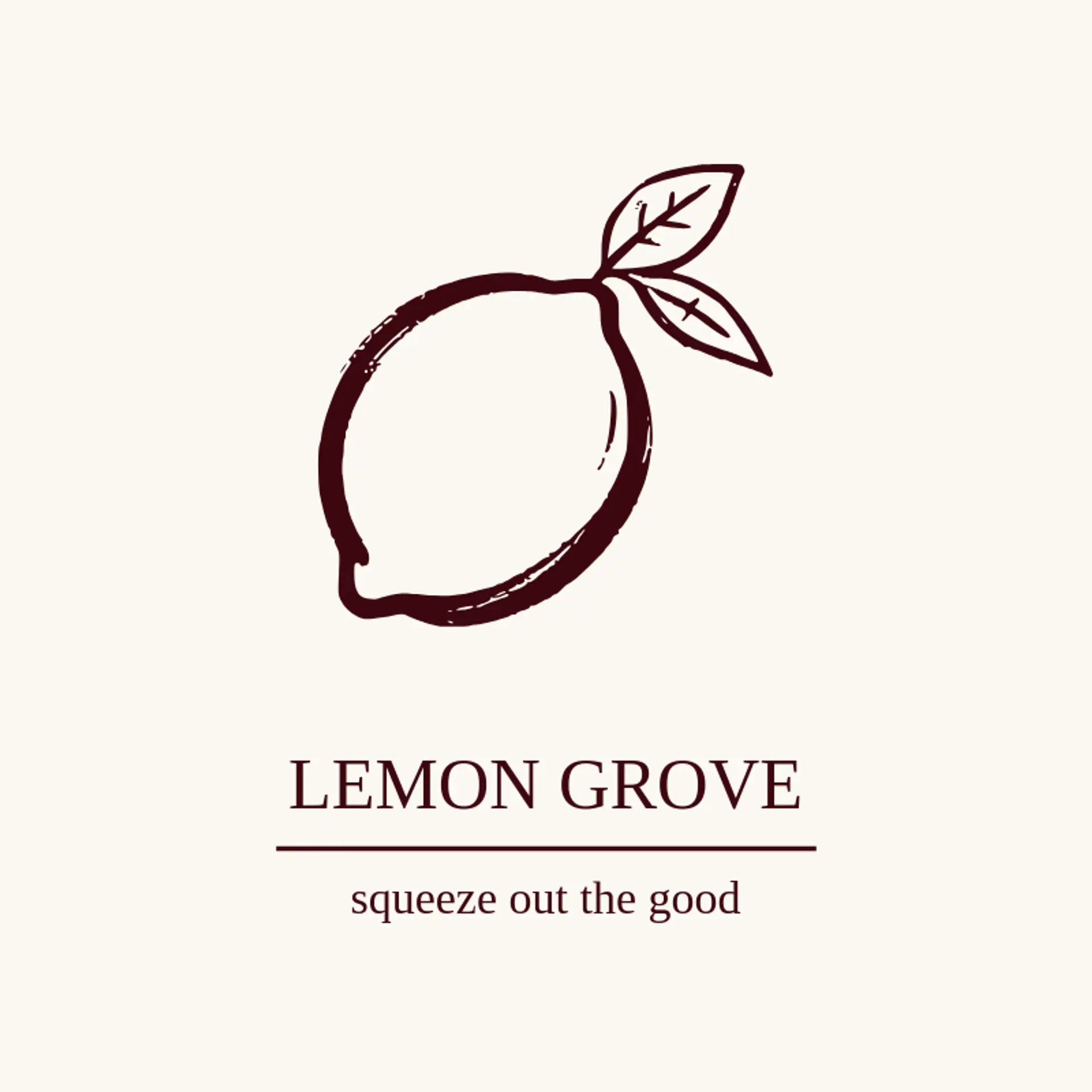 Lemon Grove logo for foodie
