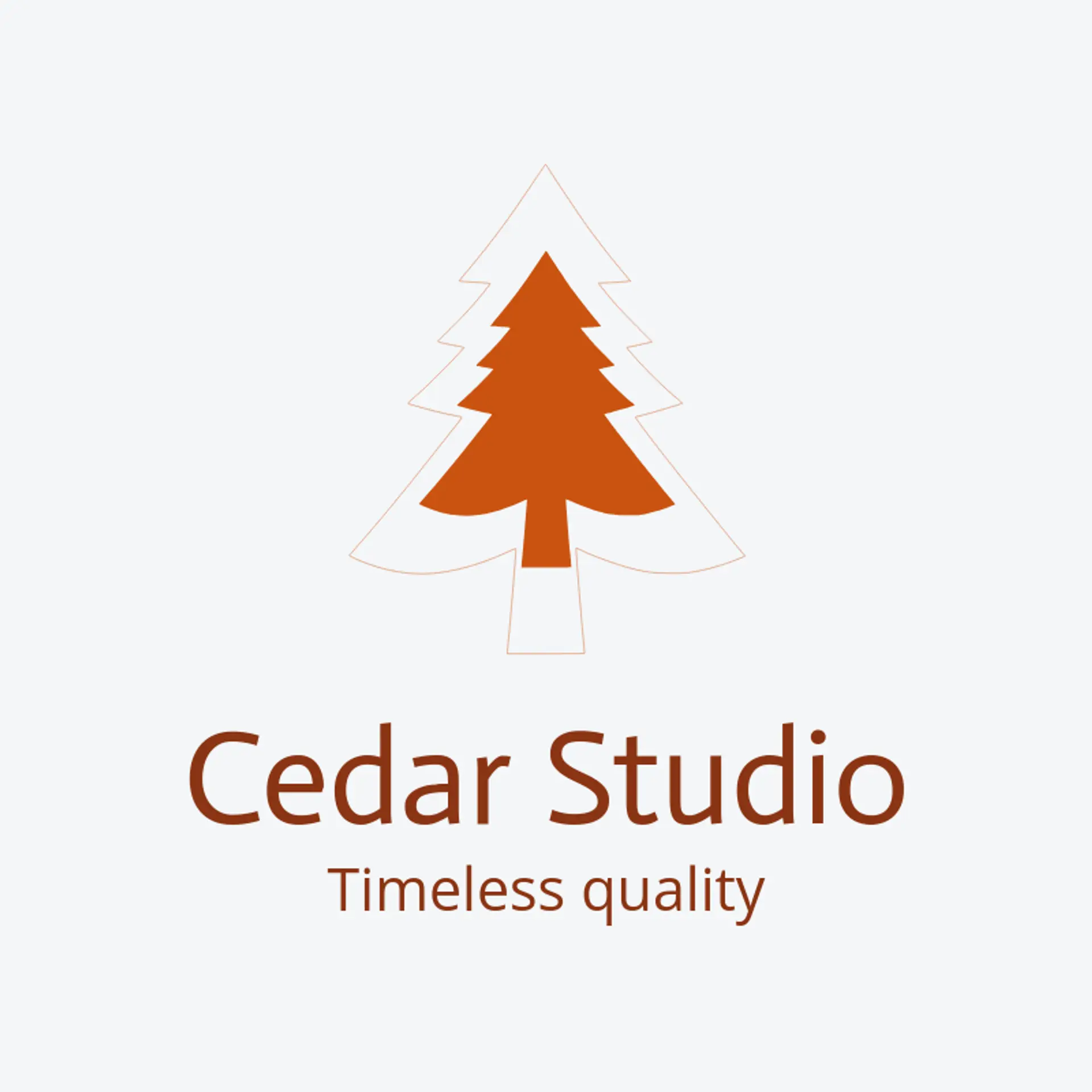 Cedar Studio logo for tree
