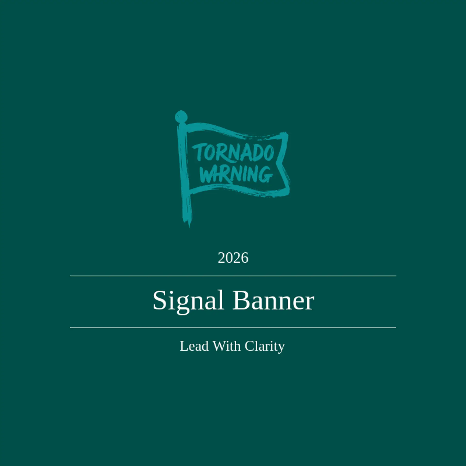 Signal Banner logo for tornado