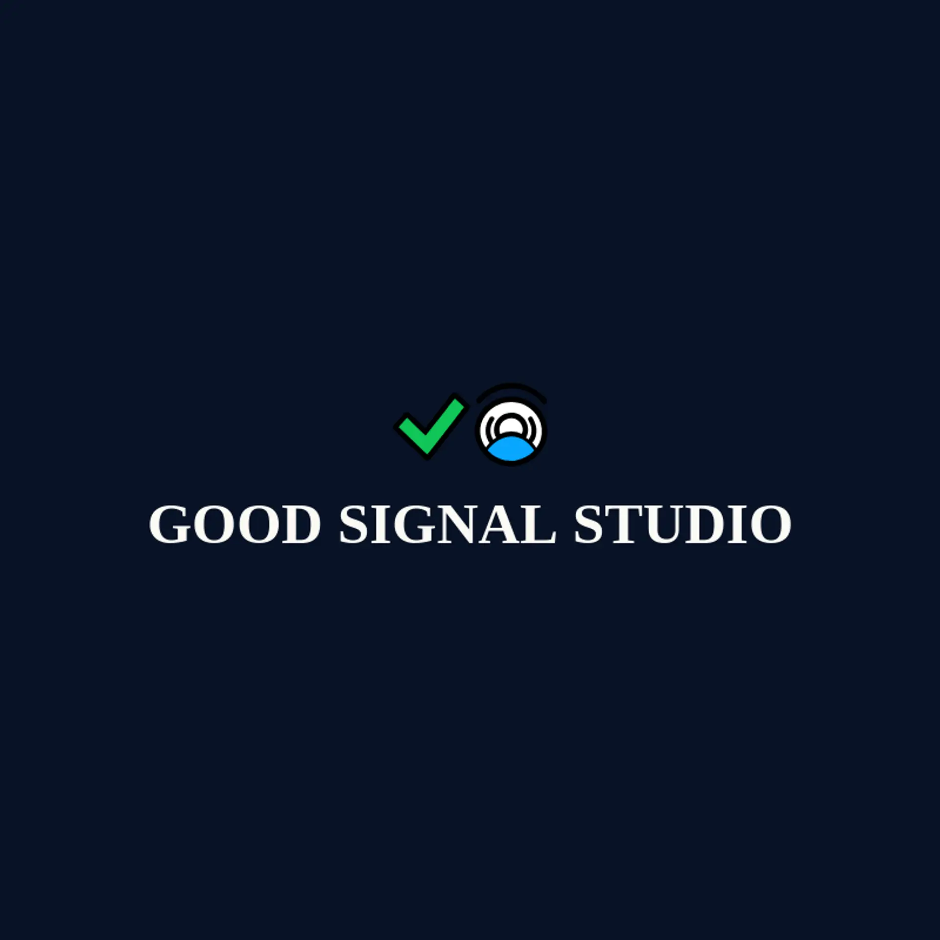 Good Signal Studio logo for check mark