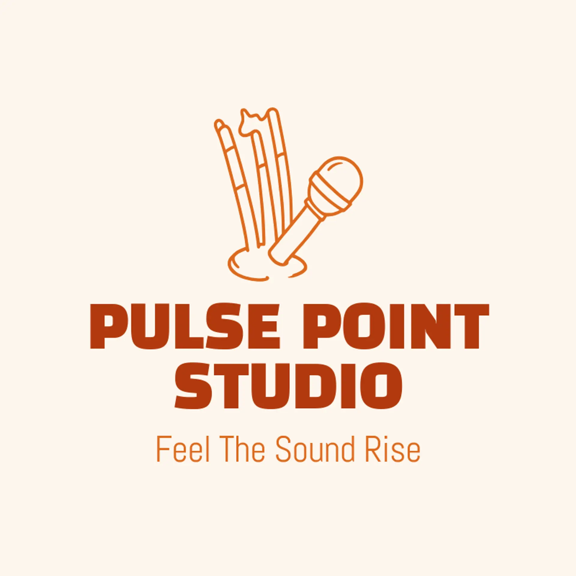 Pulse Point Studio logo for microphone