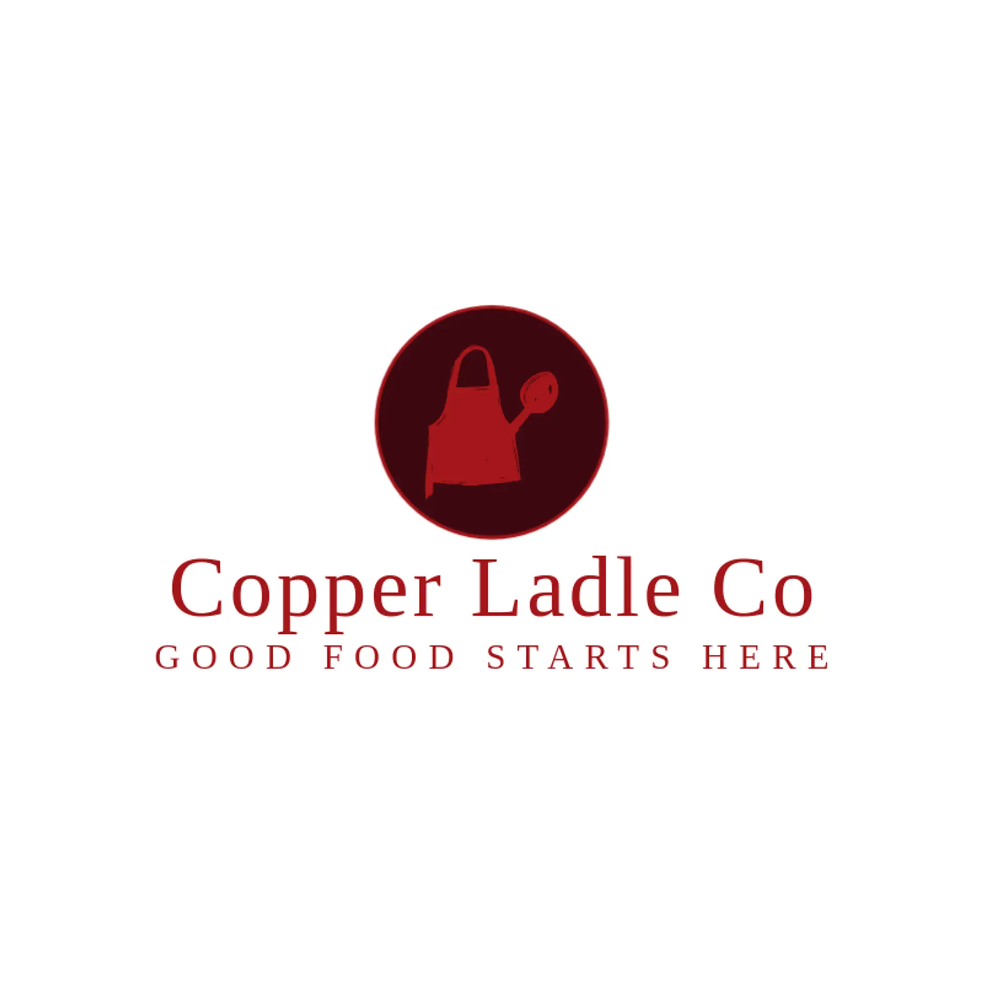 Copper Ladle Co logo for apron