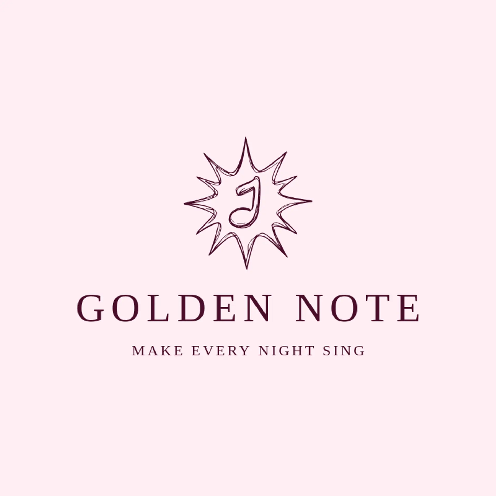 Golden Note logo for concert