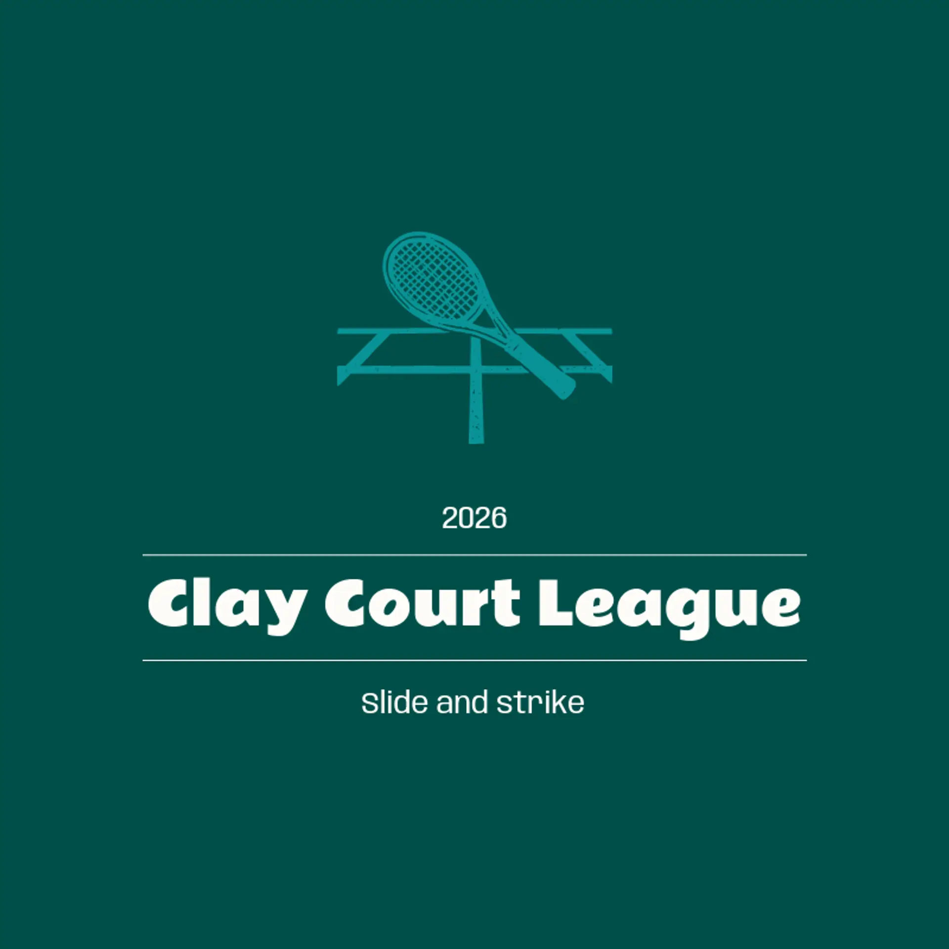 Clay Court League logo for court