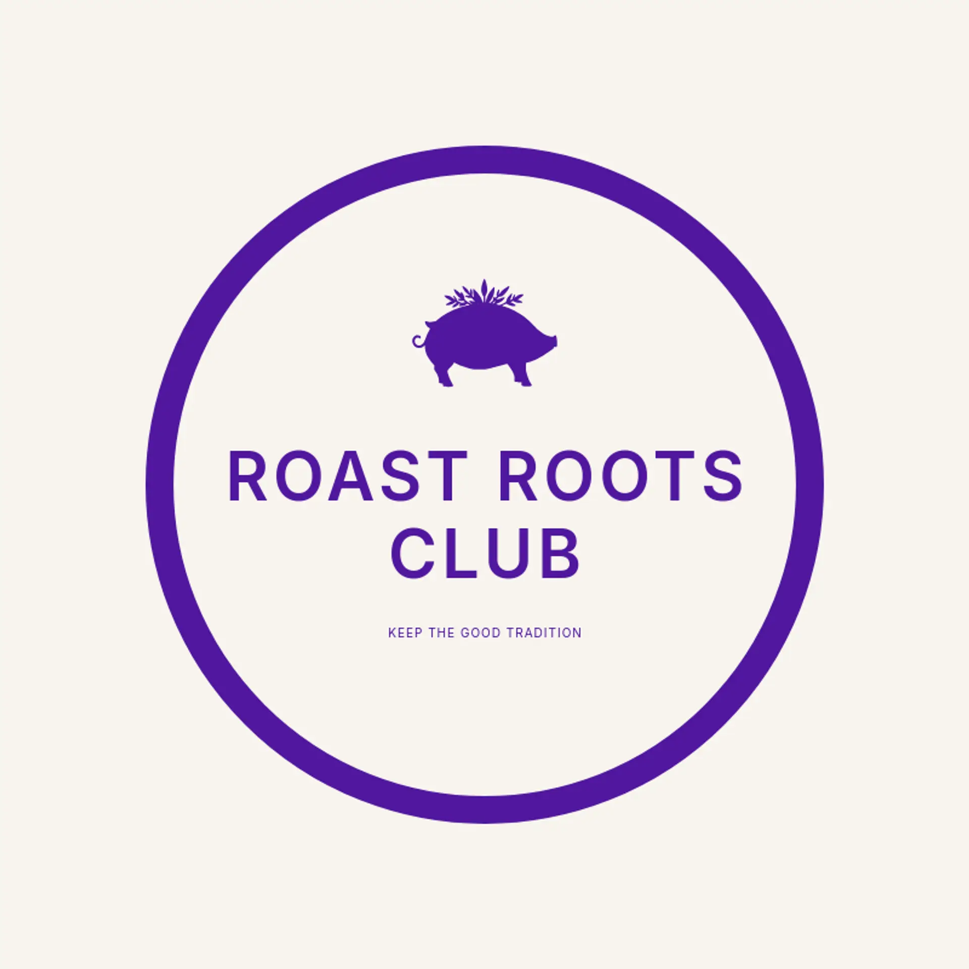 Roast Roots Club logo for lechon