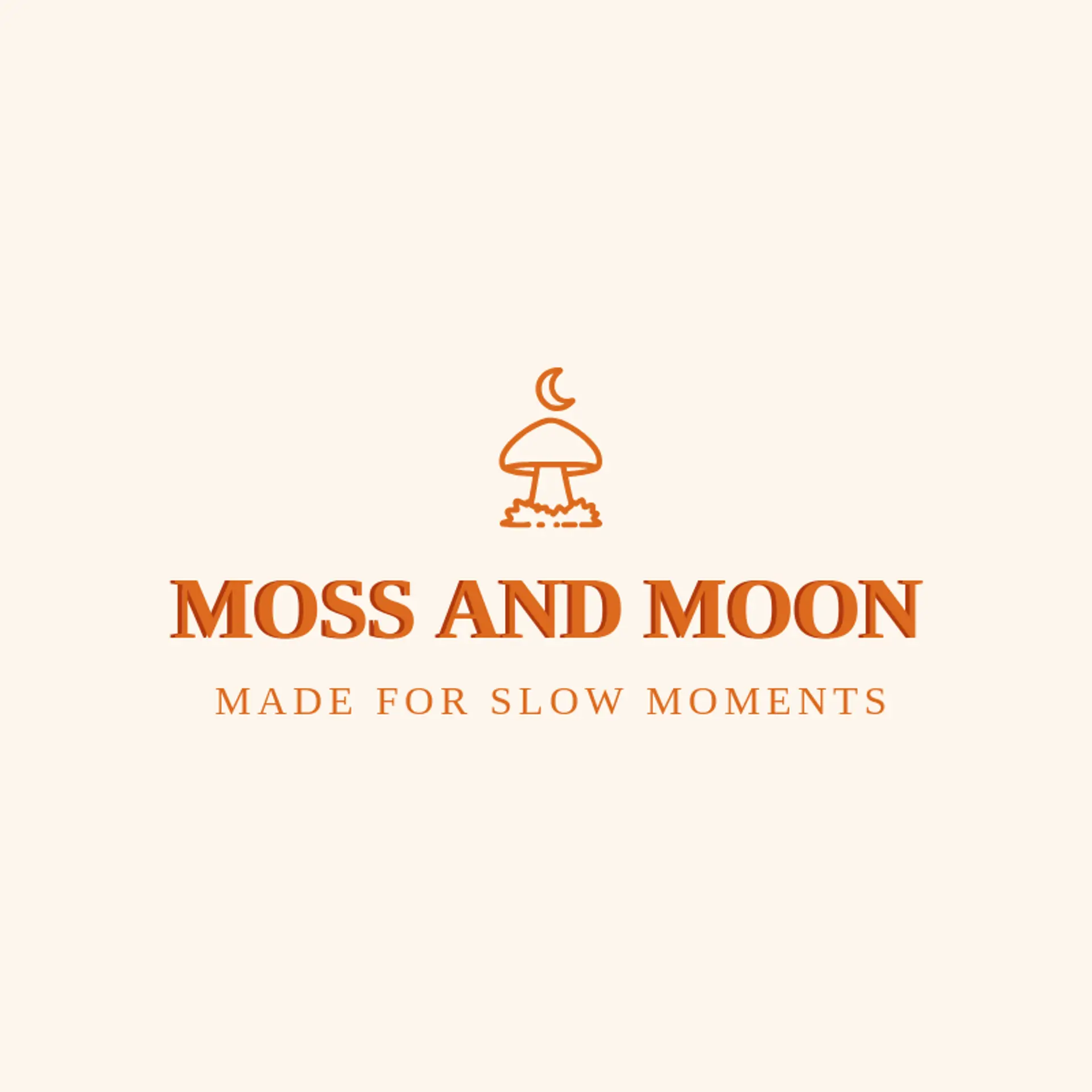 Moss and Moon logo for mushroom