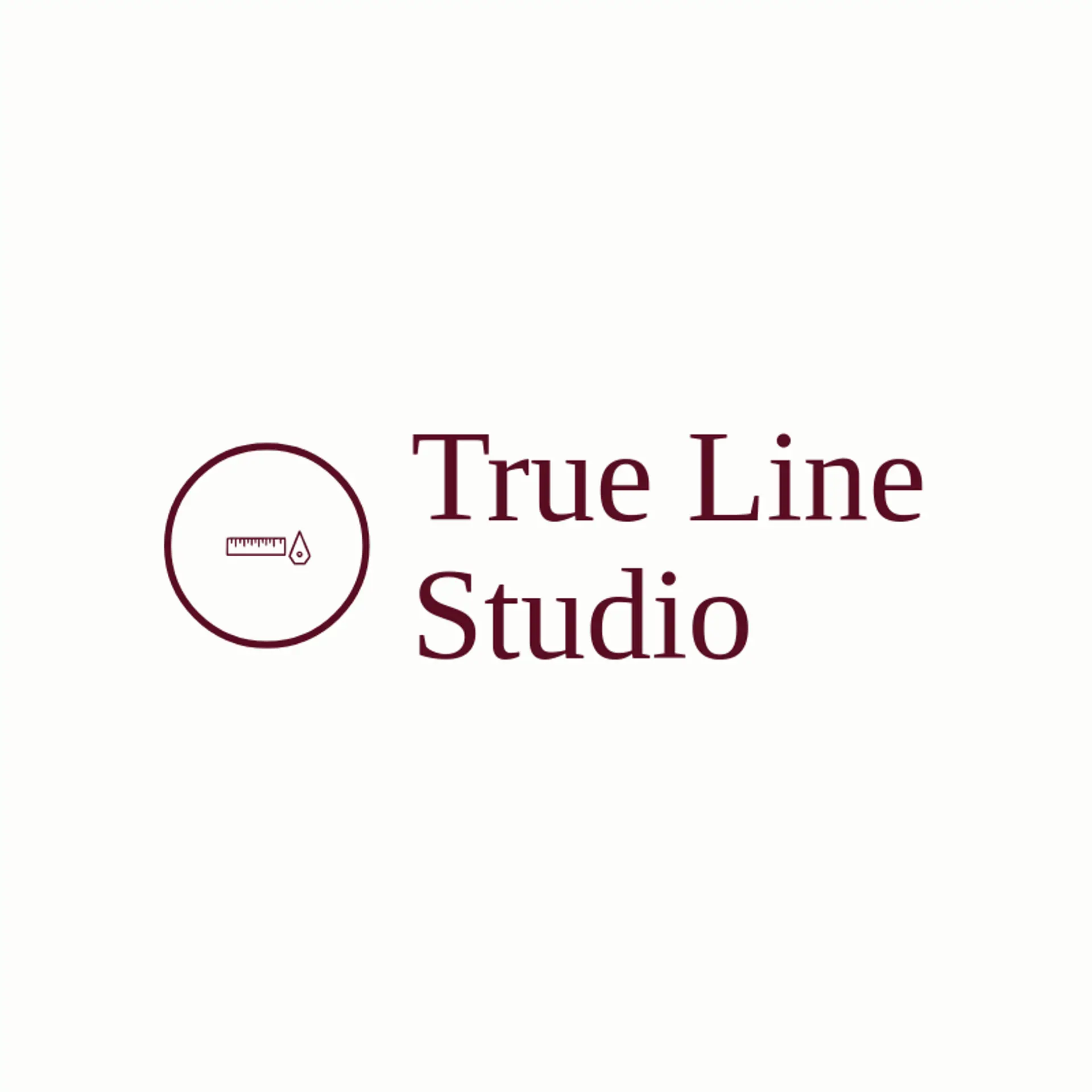 True Line Studio logo for graphic designer