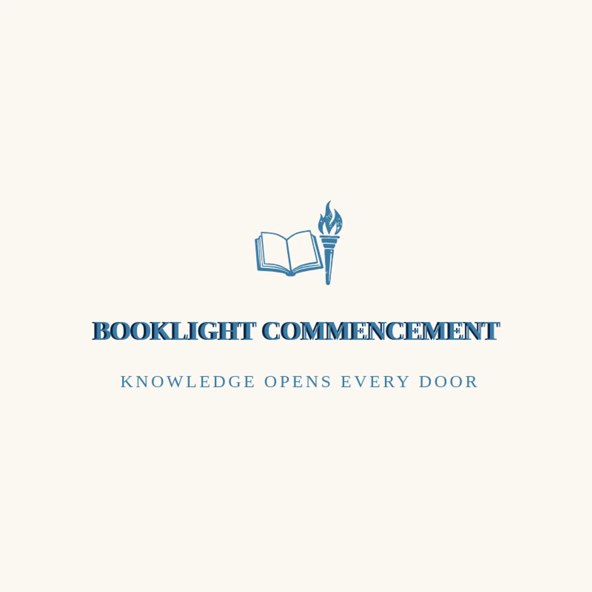 Booklight Commencement logo for graduation