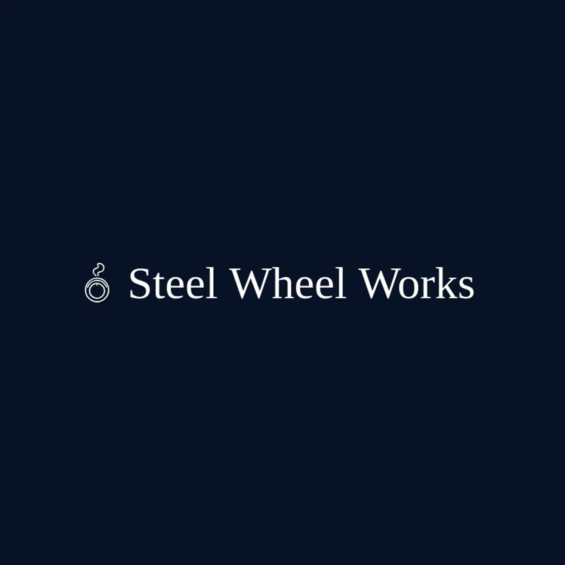 Steel Wheel Works logo for railroad