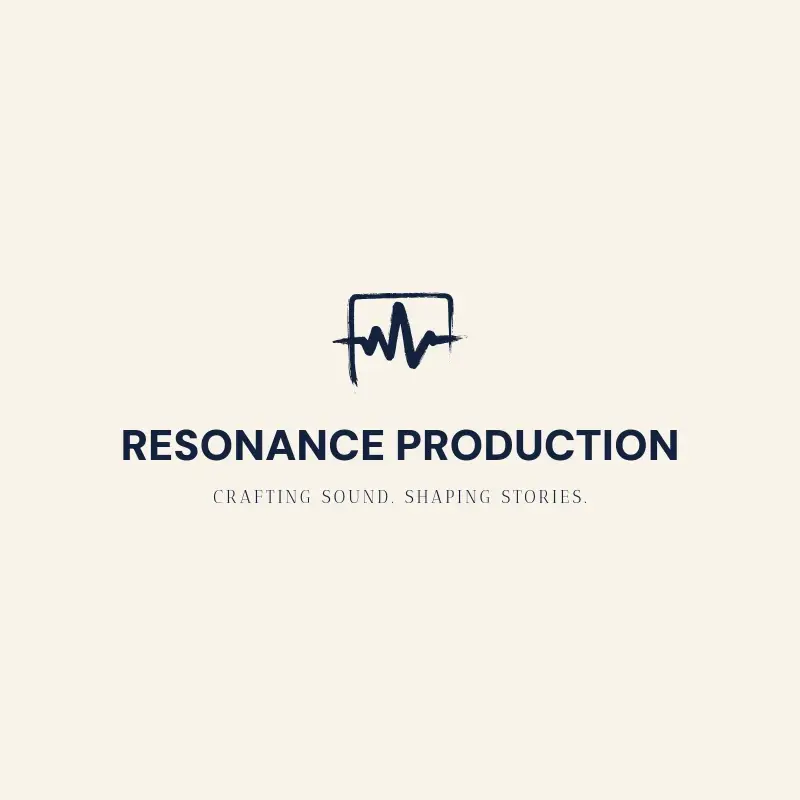 The production company name Resonance Production as a branded logo with a single color icon